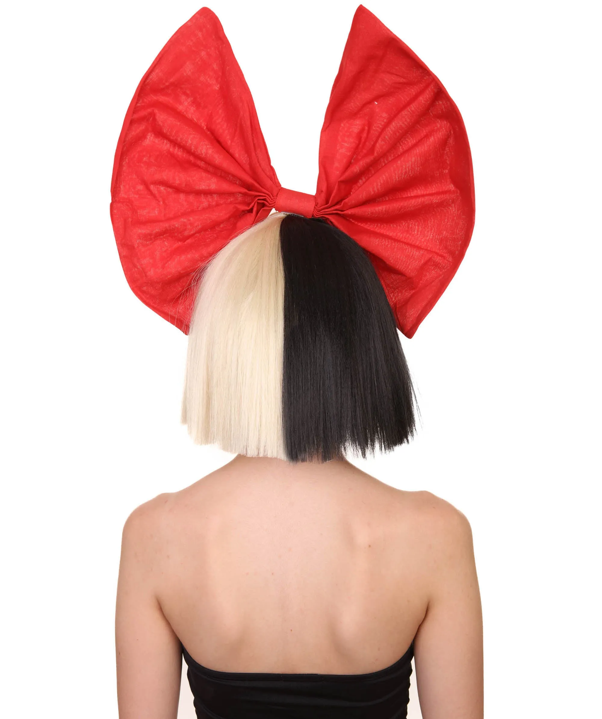 Black and White Split Dye Bob with Bangs | Multiple Color & Style Options