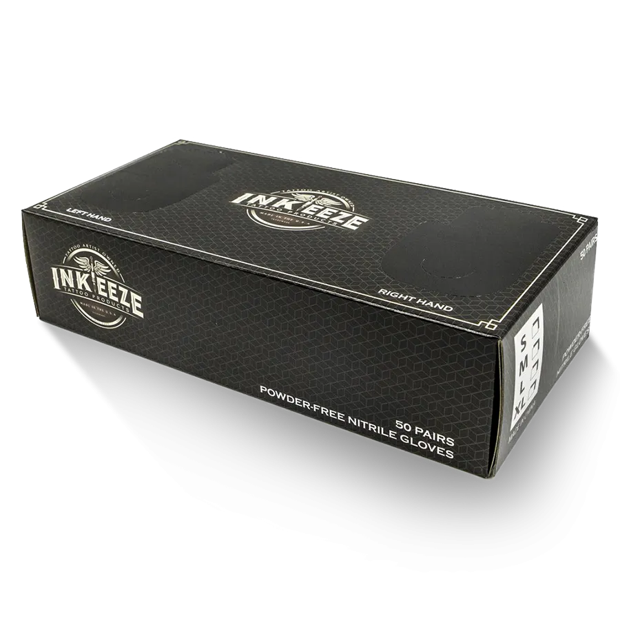 BLACK NITRILE GLOVES