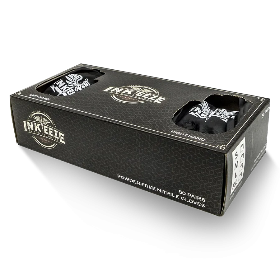 BLACK NITRILE GLOVES
