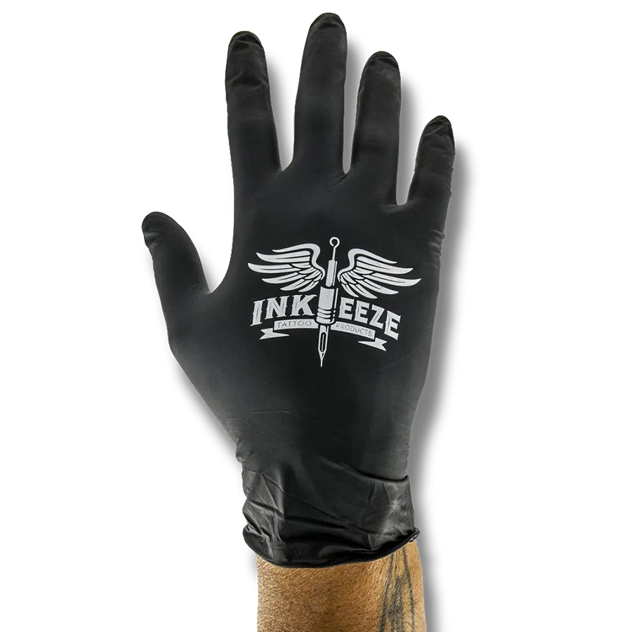 BLACK NITRILE GLOVES