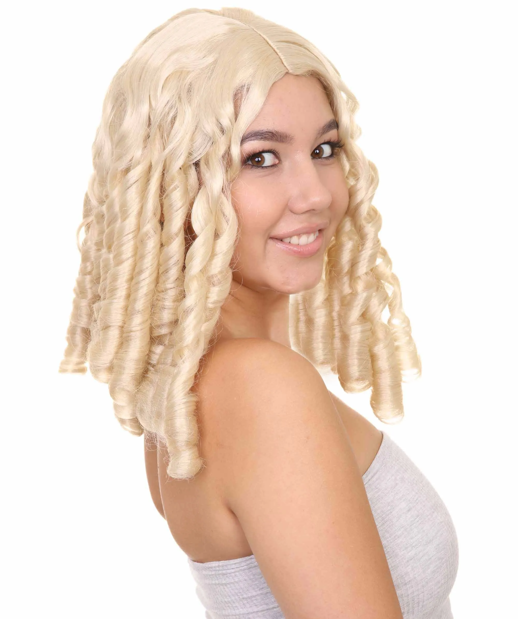 Blonde Glamour Womens Wig | Party Event Ready Cosplay Halloween Wig | Premium Breathable Capless Cap