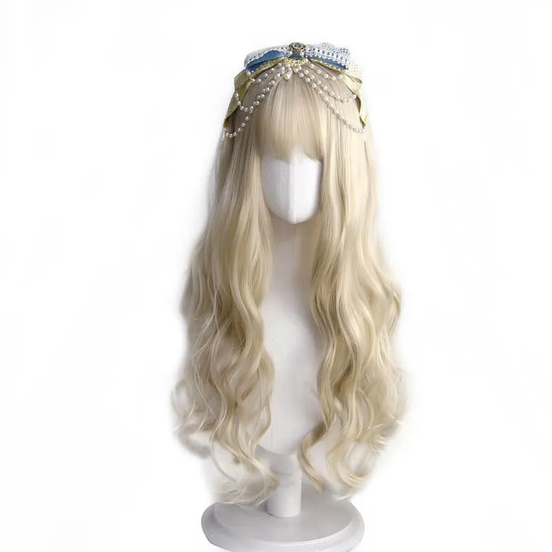 Bobo Milk Tea Long Wave Hair Wig