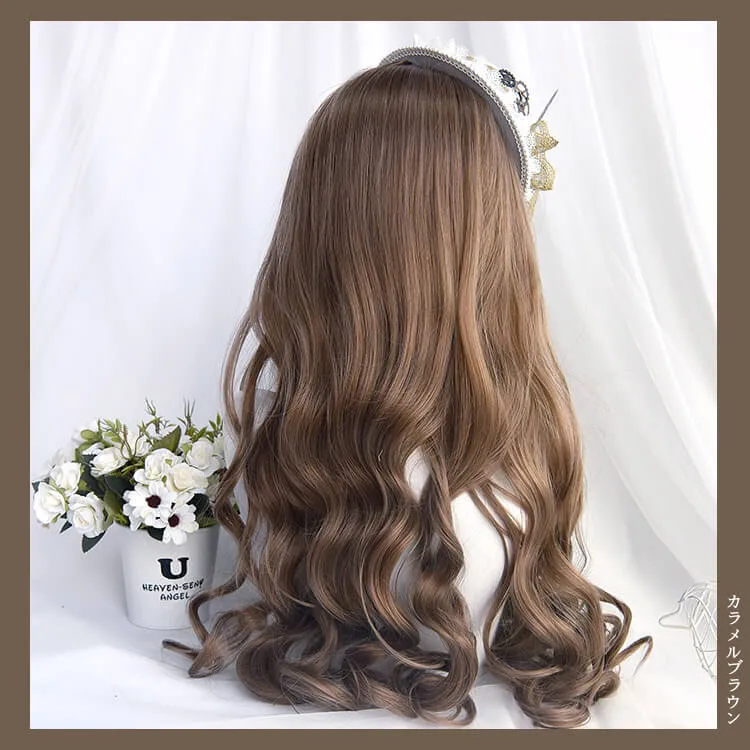 Bobo Milk Tea Long Wave Hair Wig