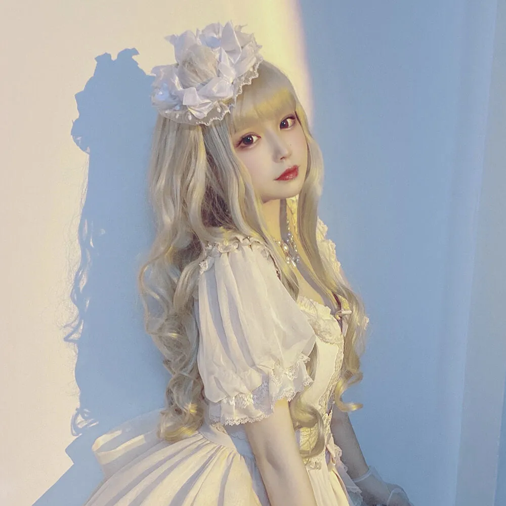 Bobo Milk Tea Long Wave Hair Wig
