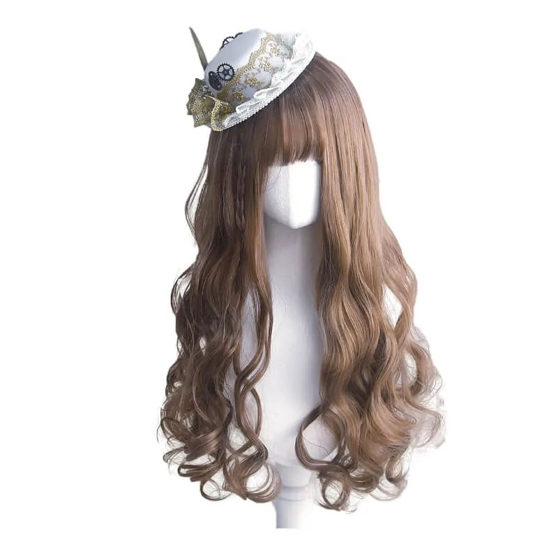 Bobo Milk Tea Long Wave Hair Wig