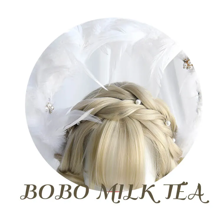Bobo Milk Tea Long Wave Hair Wig