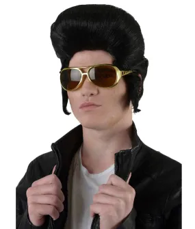 Classic Elvis Wig Black