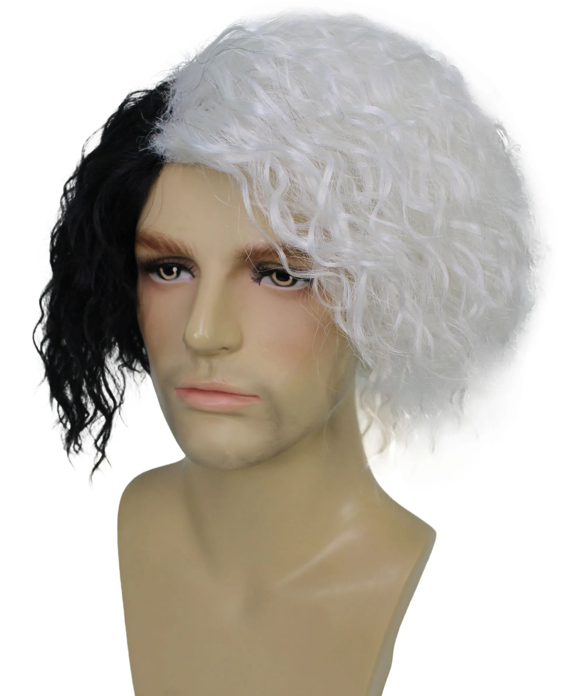Comic Book Supervillain Wig | Multiple Color Halloween Curly Wig