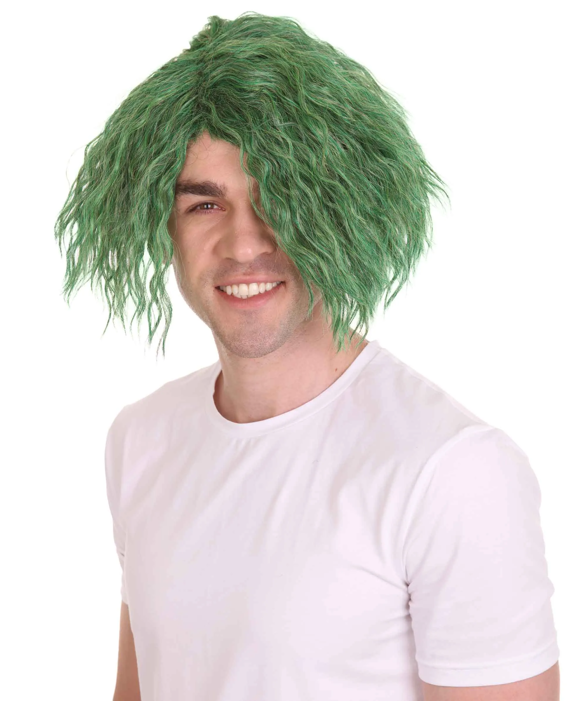 Comic Book Supervillain Wig | Multiple Color Halloween Curly Wig