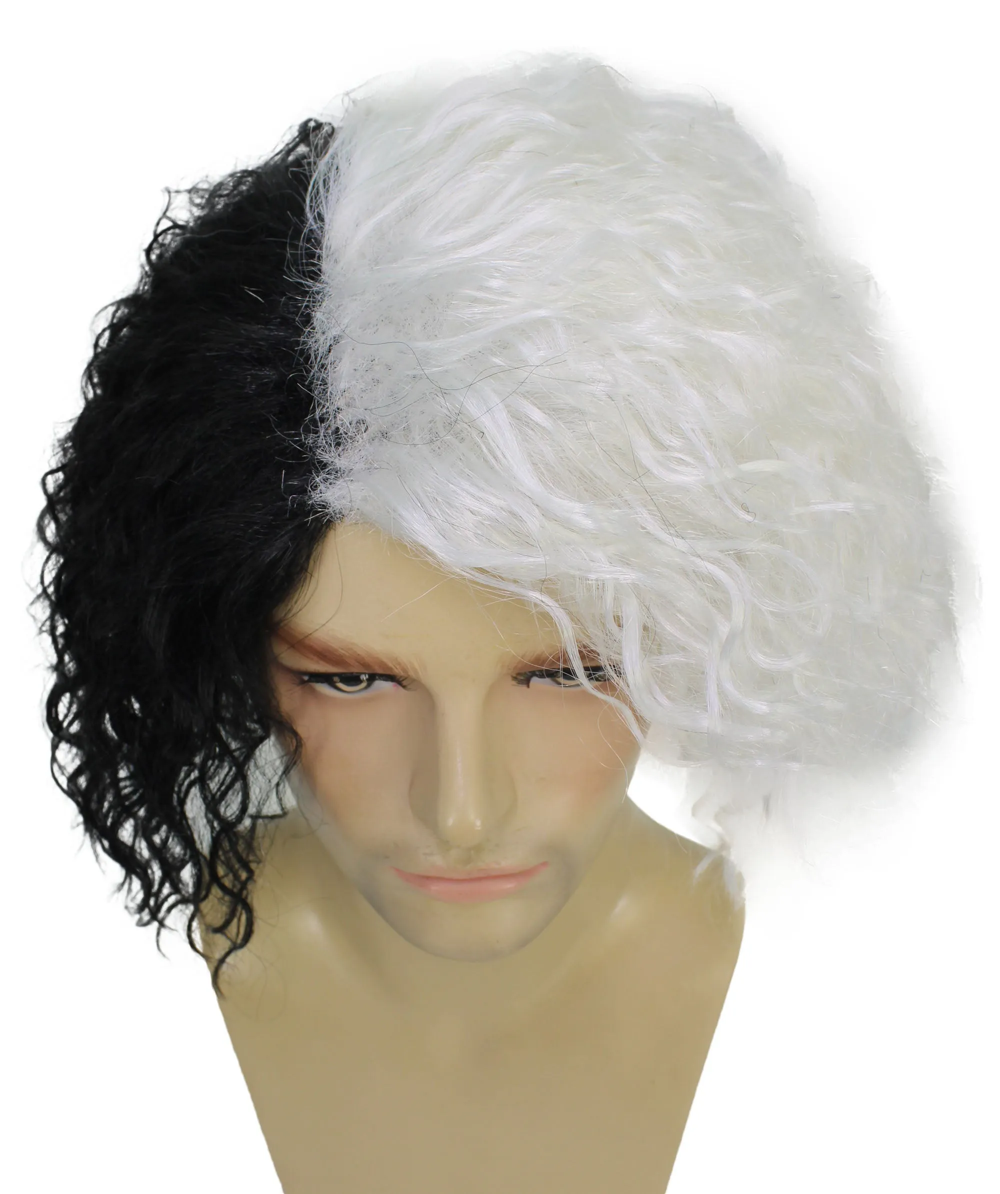 Comic Book Supervillain Wig | Multiple Color Halloween Curly Wig