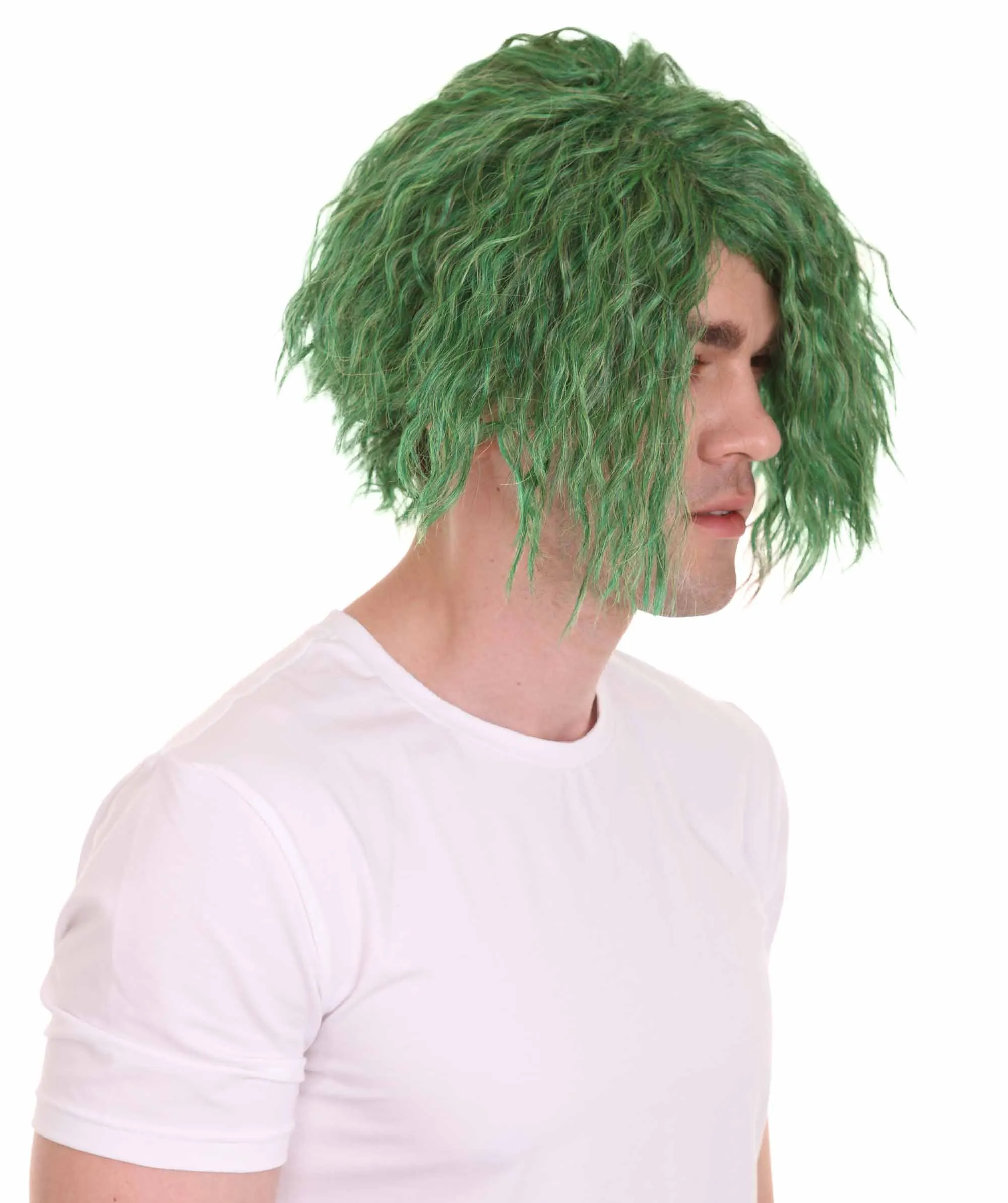 Comic Book Supervillain Wig | Multiple Color Halloween Curly Wig