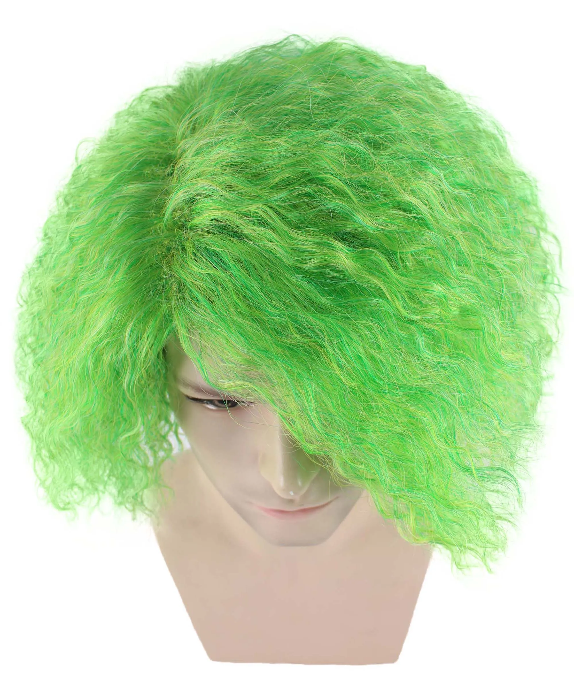 Comic Book Supervillain Wig | Multiple Color Halloween Curly Wig