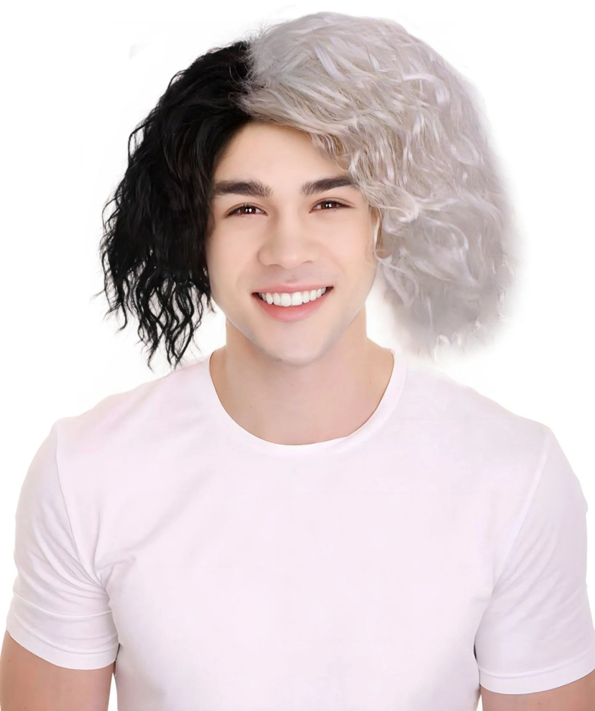 Comic Book Supervillain Wig | Multiple Color Halloween Curly Wig