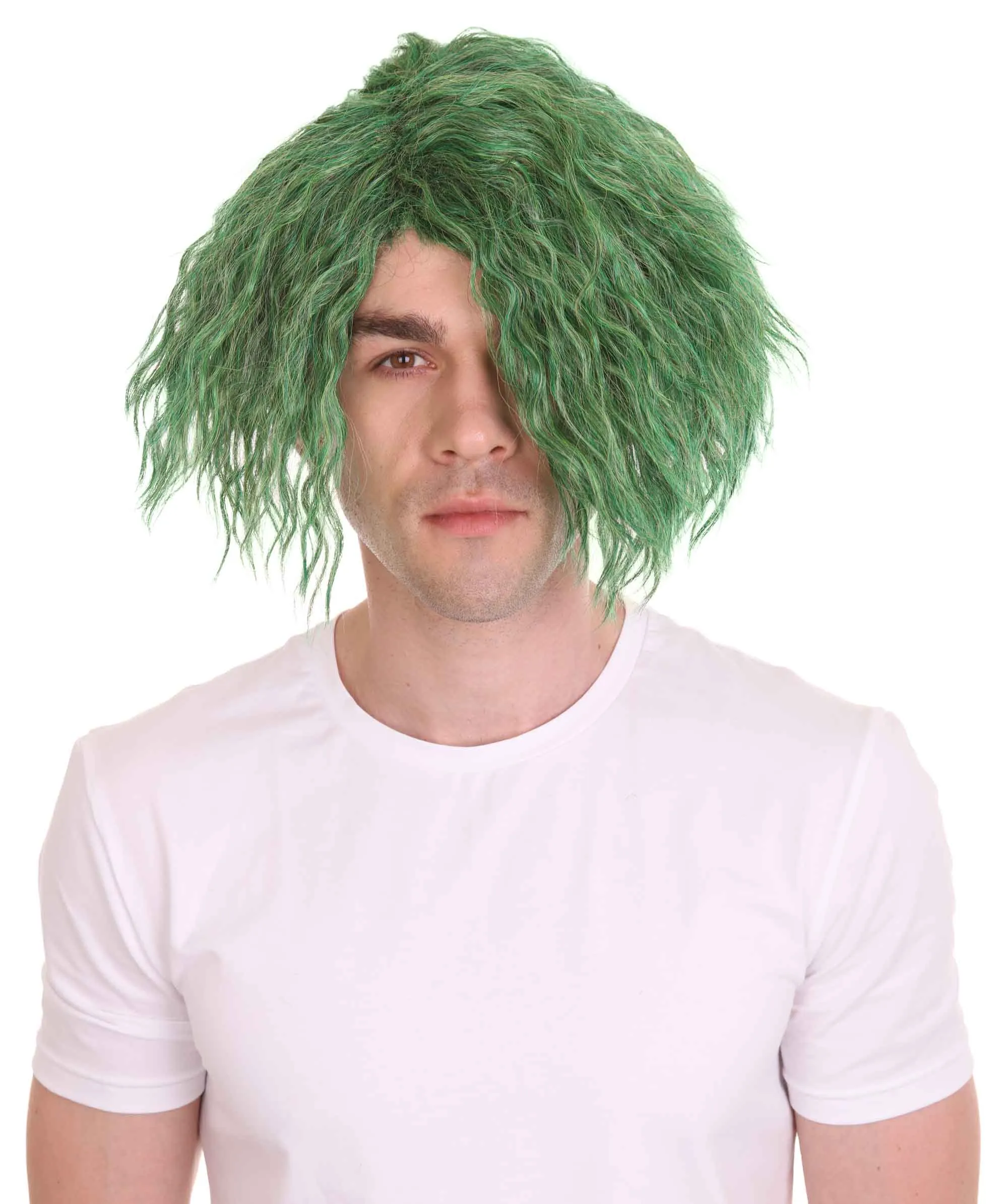 Comic Book Supervillain Wig | Multiple Color Halloween Curly Wig
