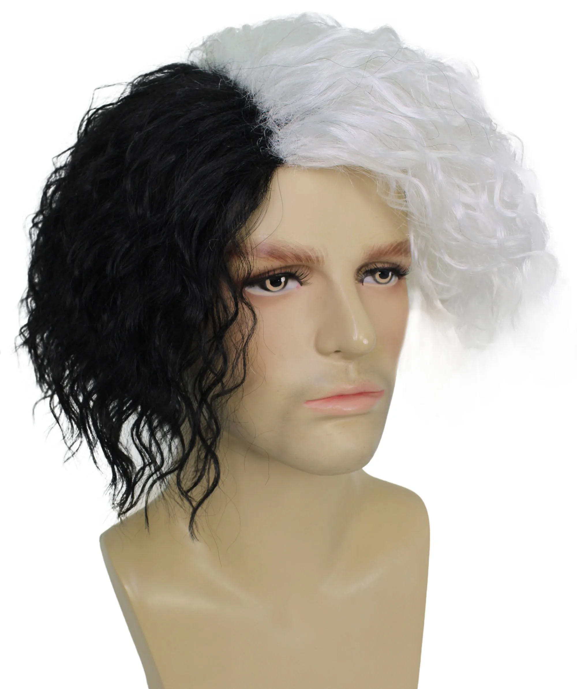 Comic Book Supervillain Wig | Multiple Color Halloween Curly Wig