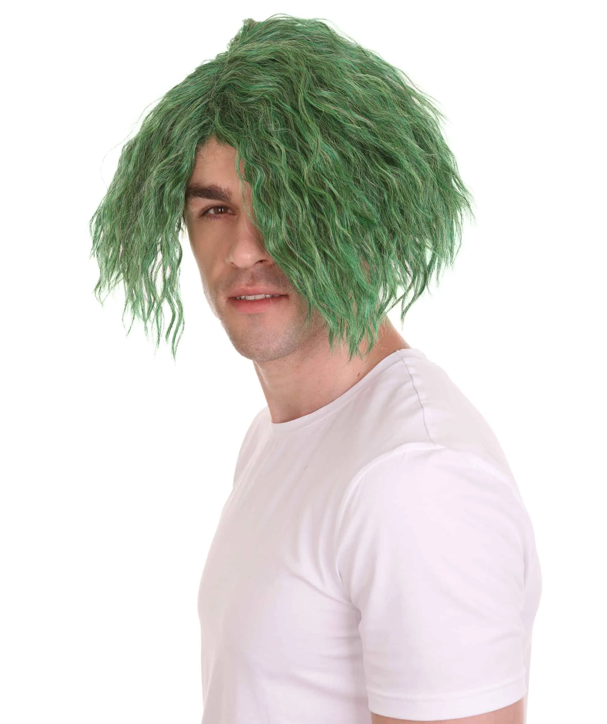 Comic Book Supervillain Wig | Multiple Color Halloween Curly Wig
