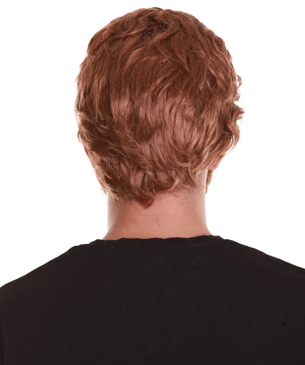 Comic Superhero  Brown Colour Wigs with Beard & Moustache for Men | Premium Breathable Capless Cap