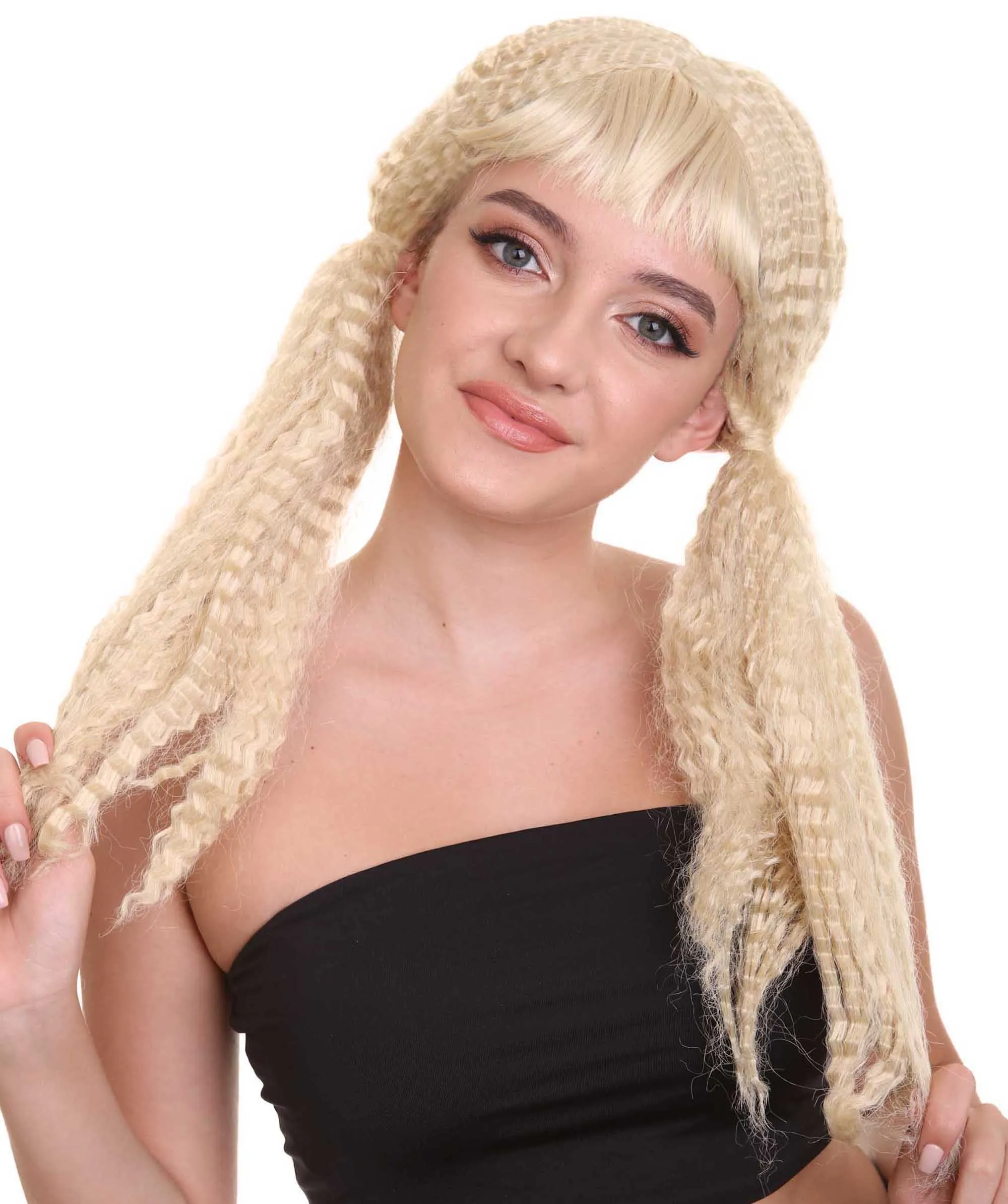 Doll Womens Wig | Fancy Party Event Ready Halloween Wig | Premium Breathable Capless Cap