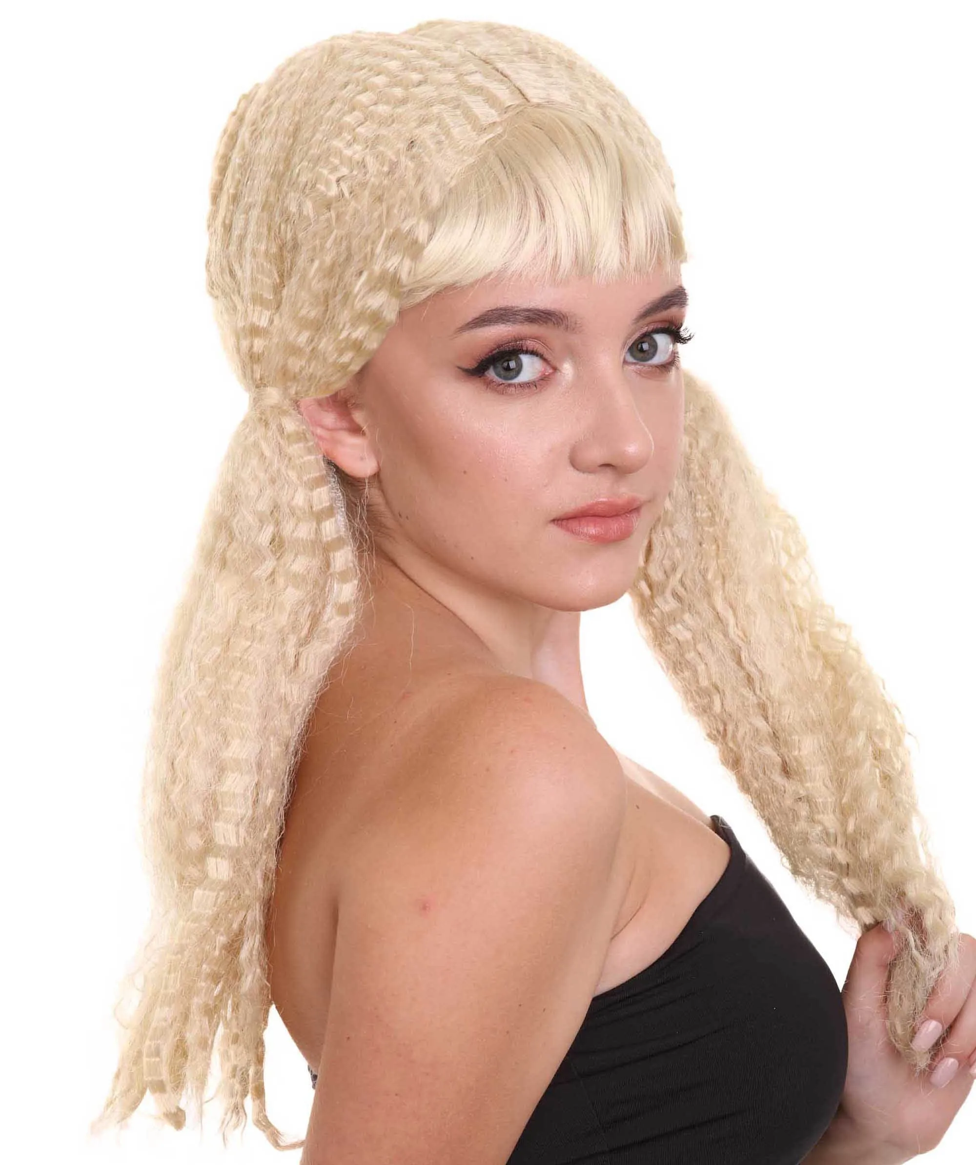 Doll Womens Wig | Fancy Party Event Ready Halloween Wig | Premium Breathable Capless Cap