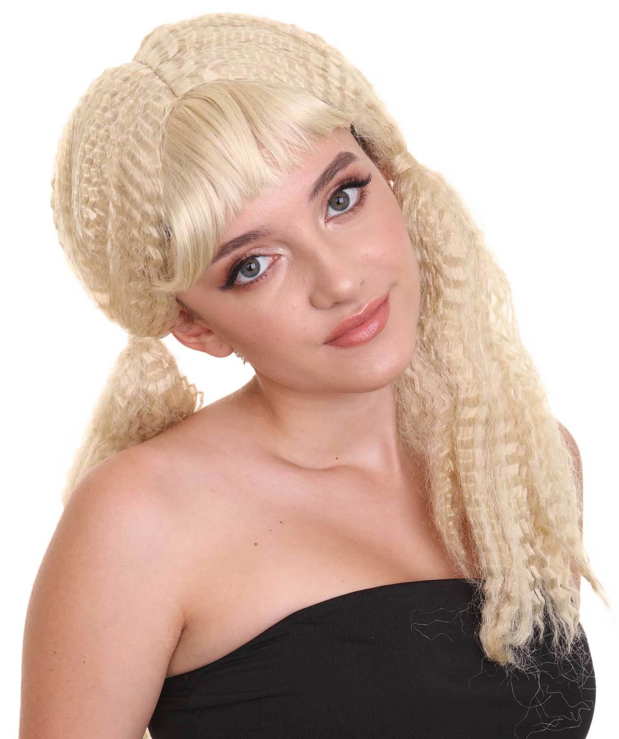 Doll Womens Wig | Fancy Party Event Ready Halloween Wig | Premium Breathable Capless Cap