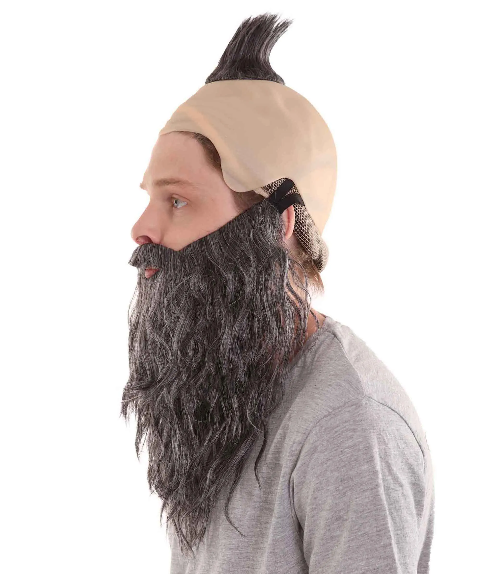 Dwarf Anime Mens Wig | Full Beard and Mustaches Set Wig