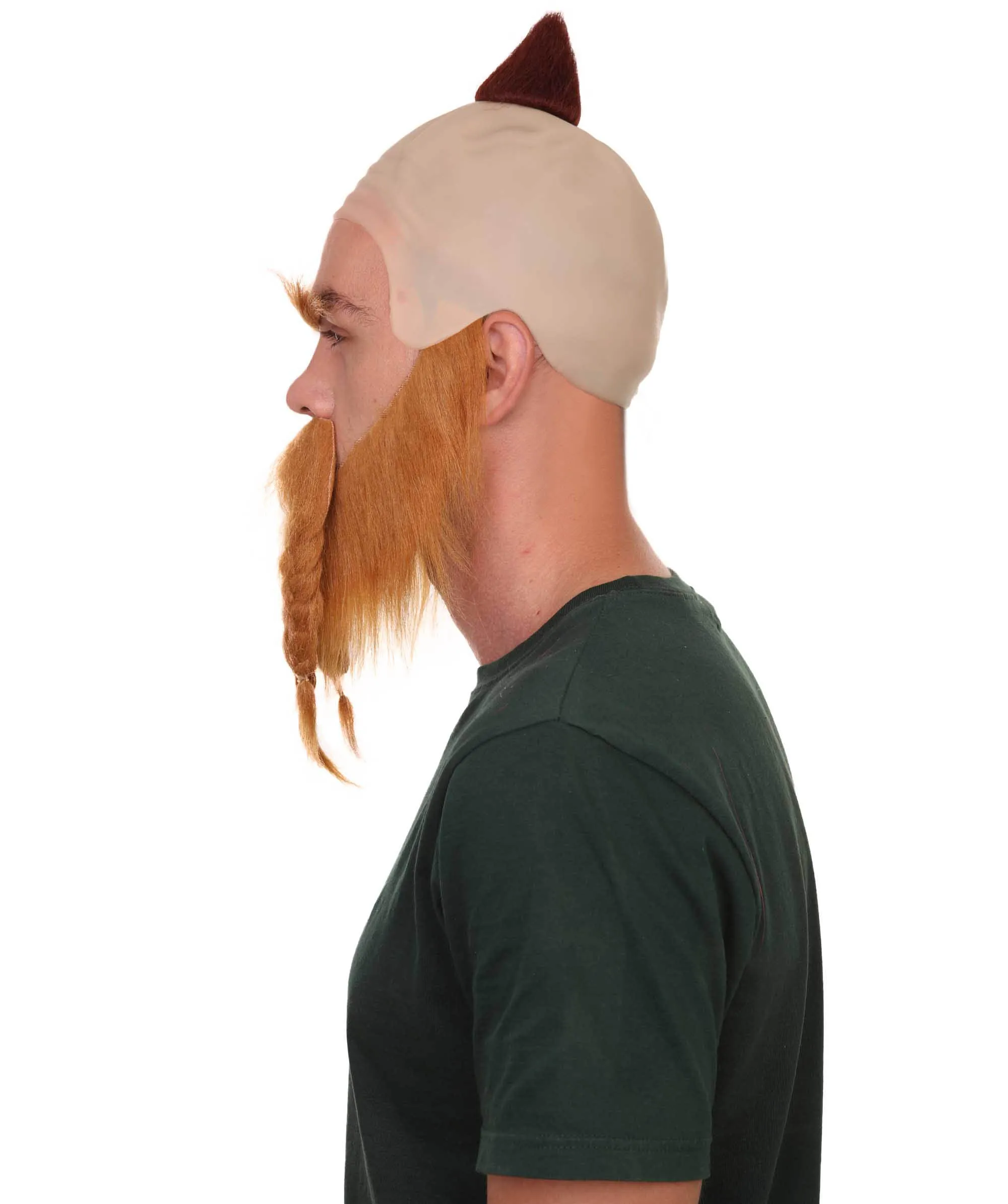 Dwarf Warrior Mens Wig | Full Beard and Moustaches Set Wig
