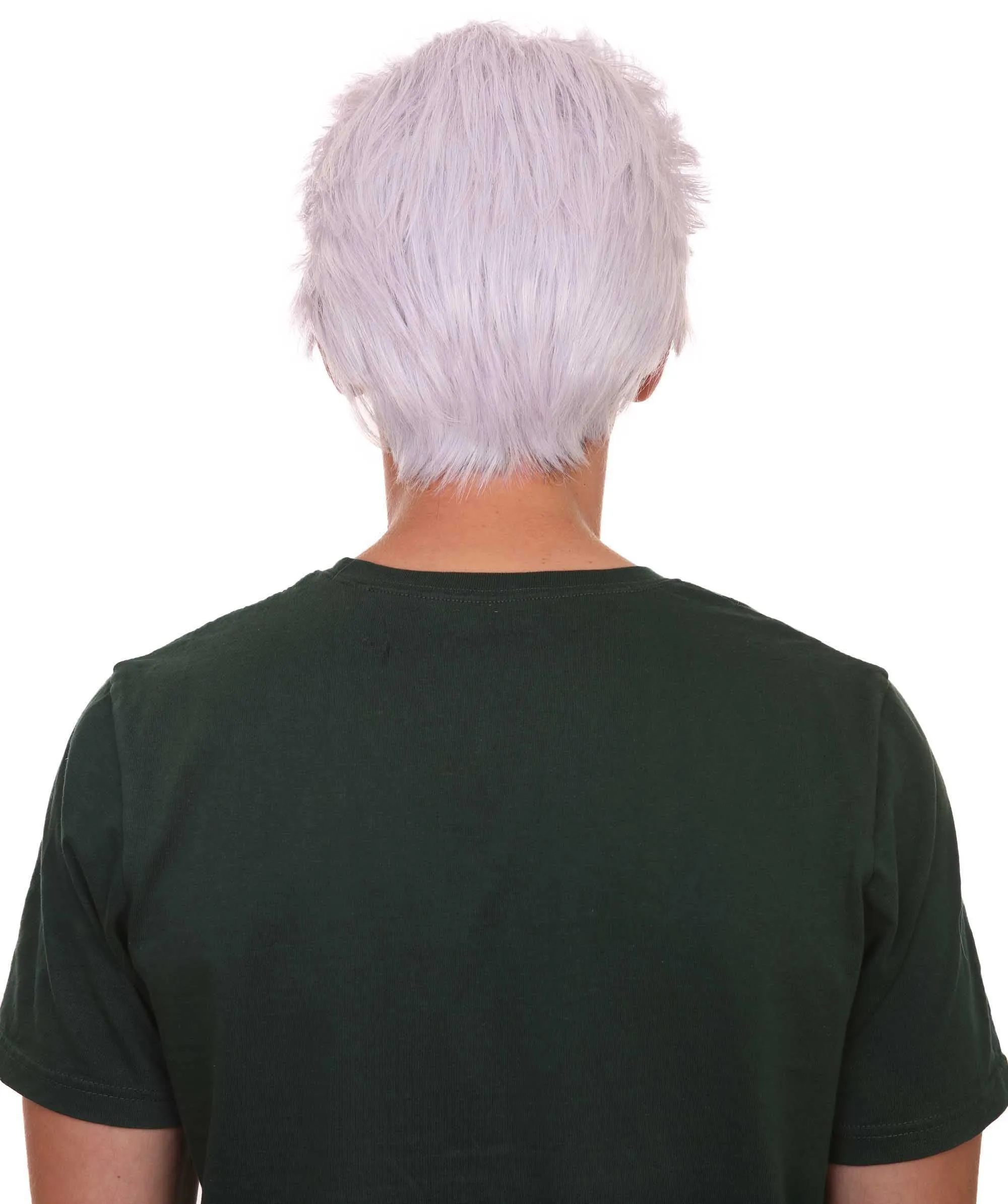 Early Man Wig | White All Back Cosplay Halloween Wig | Premium Breathable Capless Cap