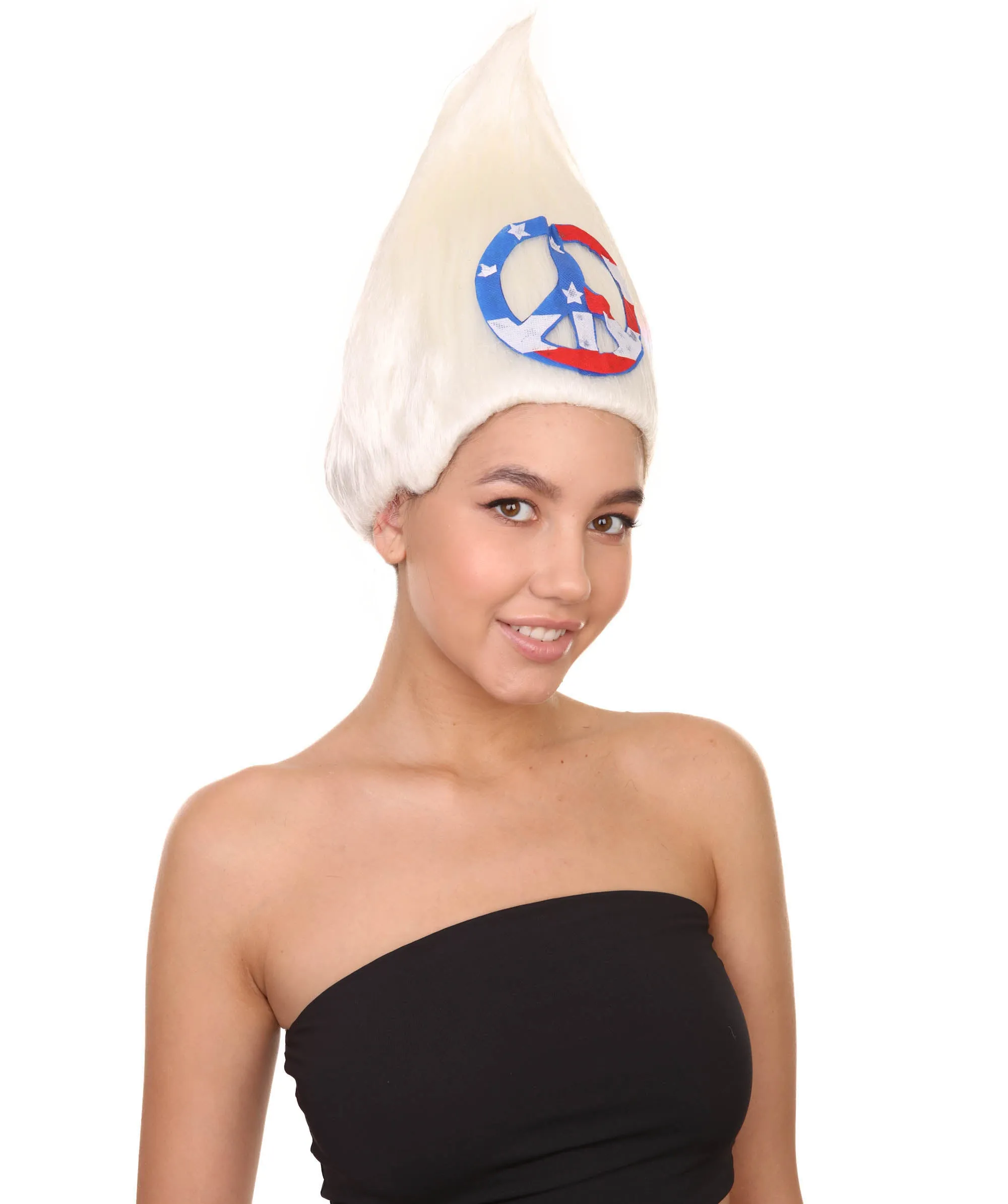 Fun Troll Wigs| Multiple Snack and Flag Options | Premium Breathable Capless Cap