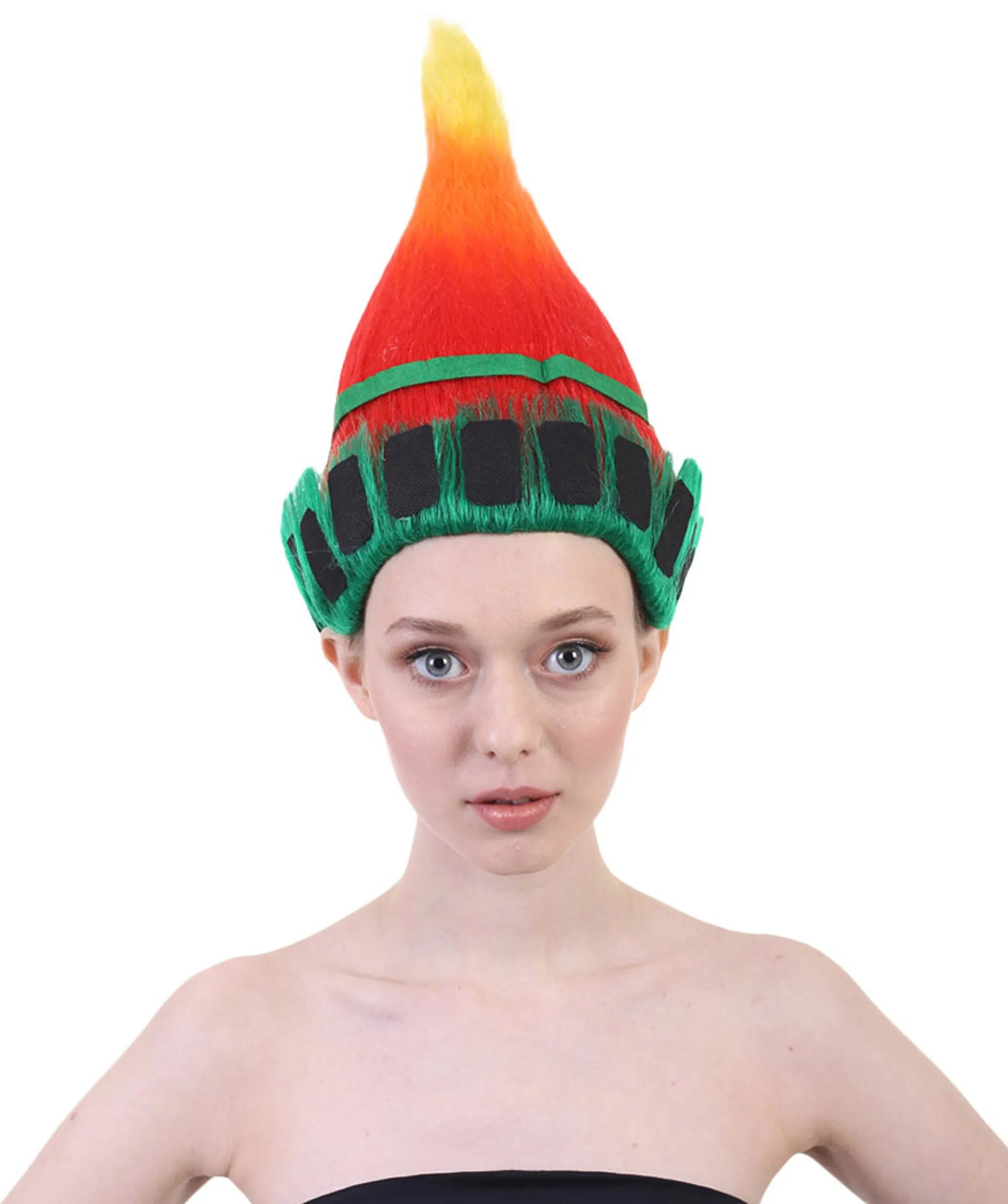 Fun Troll Wigs| Multiple Snack and Flag Options | Premium Breathable Capless Cap