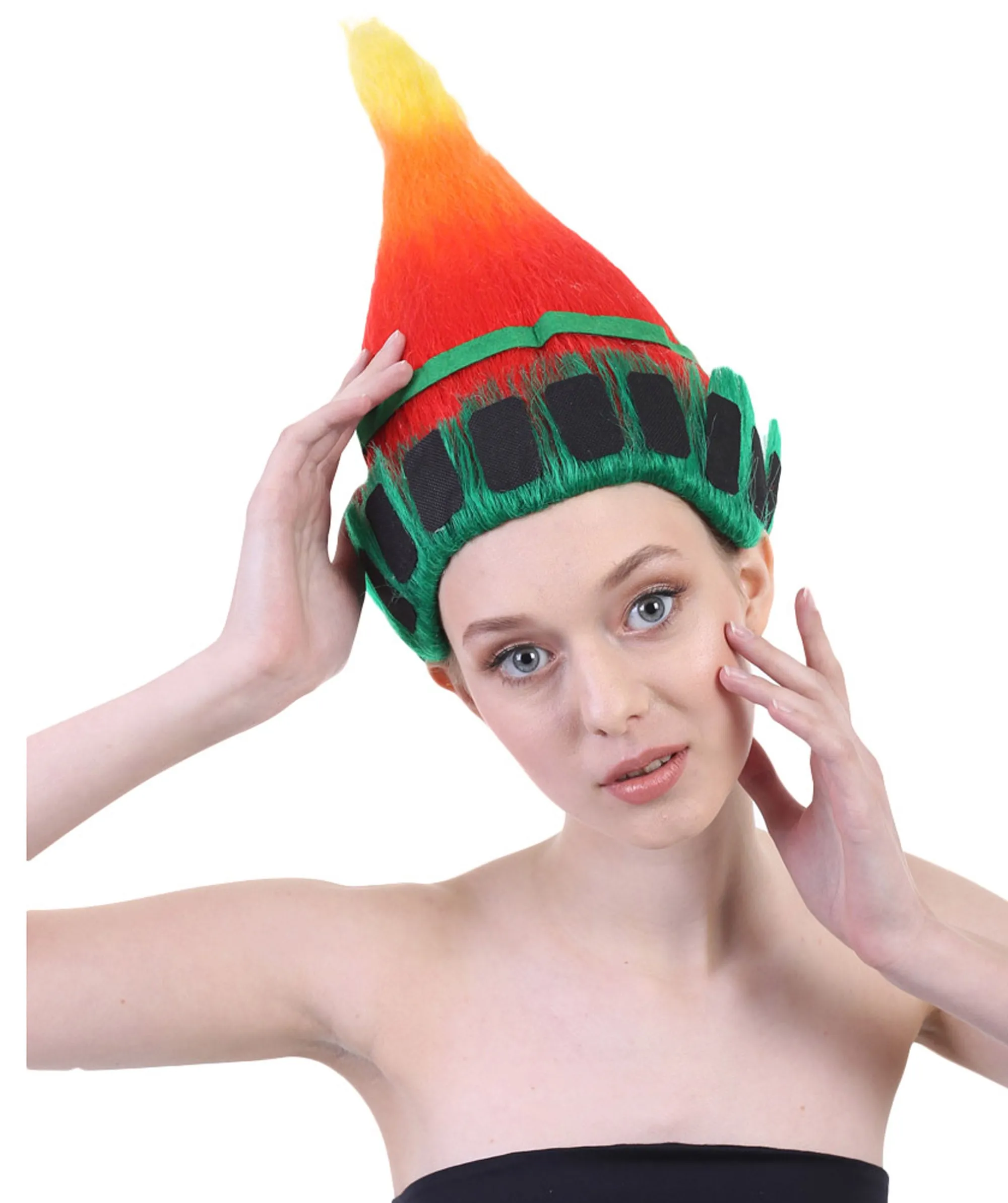 Fun Troll Wigs| Multiple Snack and Flag Options | Premium Breathable Capless Cap