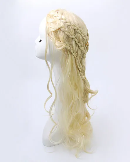 Game Of Thrones Mother Of Dragons Daenerys Targaryen Cosplay Wig for Women