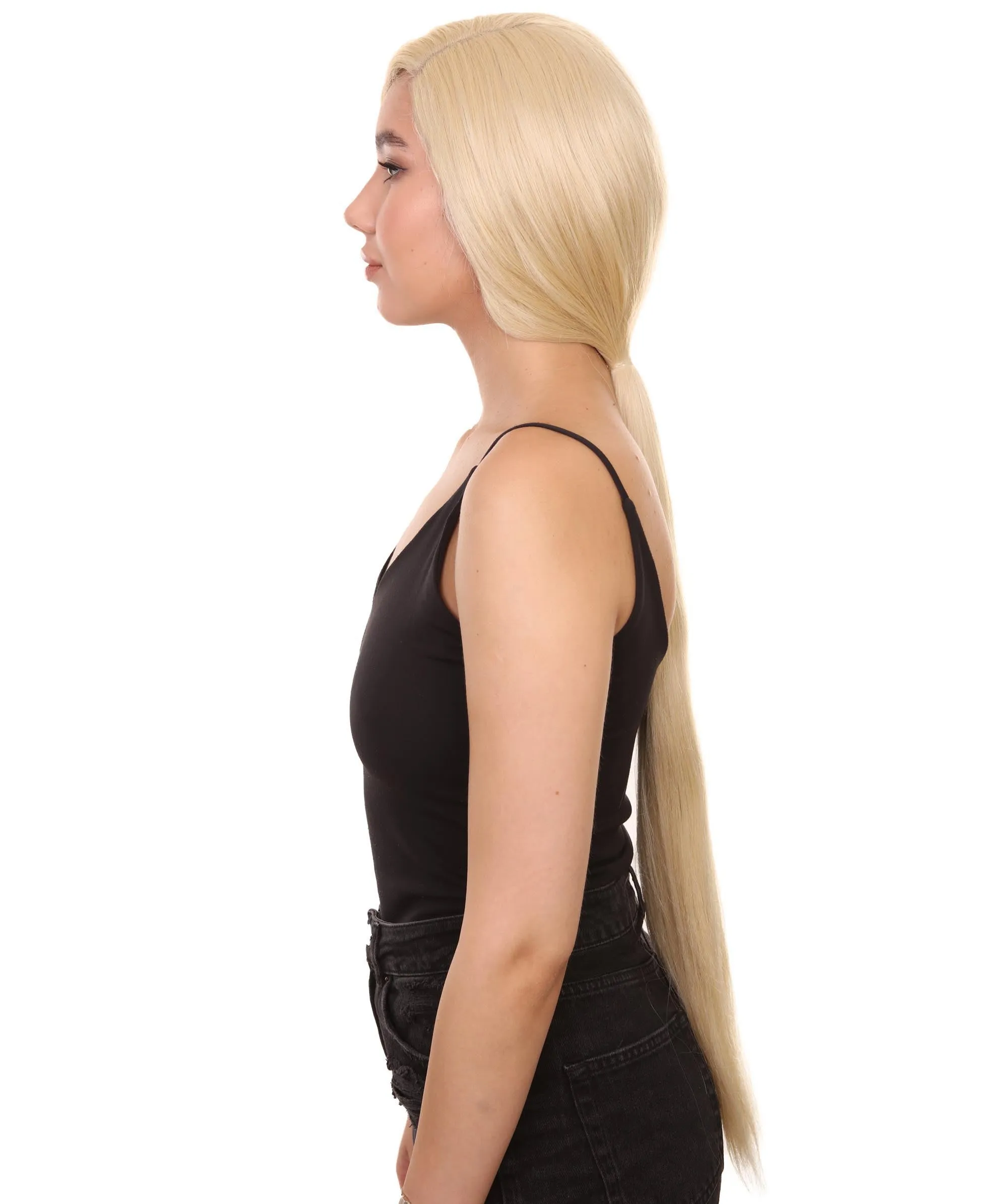 Hailey Women's Extra Long Length Lace Front Straight Hair With Bangs - Adult Fashion Wigs | Nunique | Nunique