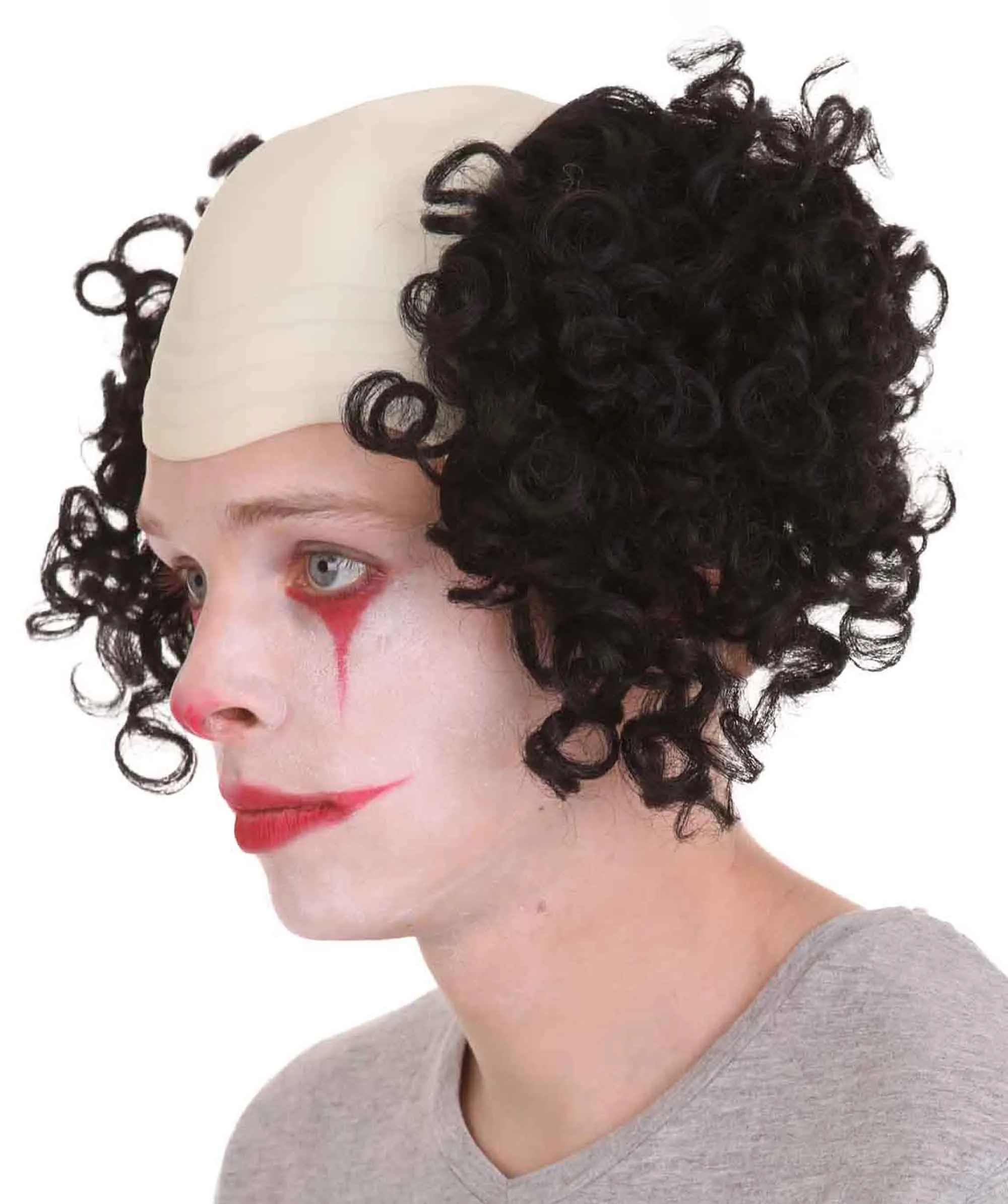 Half Bald Head Curly Men Wig Collection | Premium Breathable Capless Cap