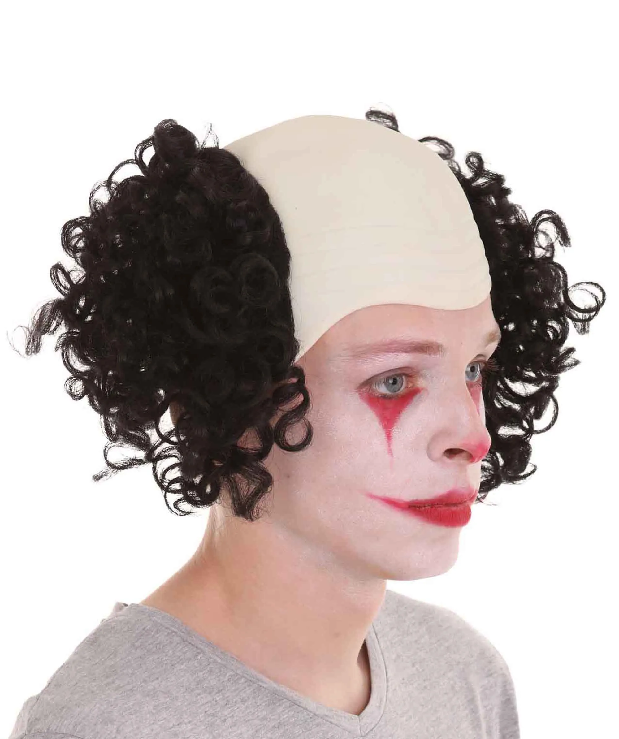 Half Bald Head Curly Men Wig Collection | Premium Breathable Capless Cap