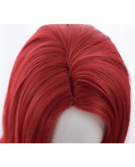 Hot Movie Aquaman Queen Mera Women's Cosplay Long Wig RED