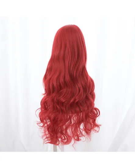 Hot Movie Aquaman Queen Mera Women's Cosplay Long Wig RED