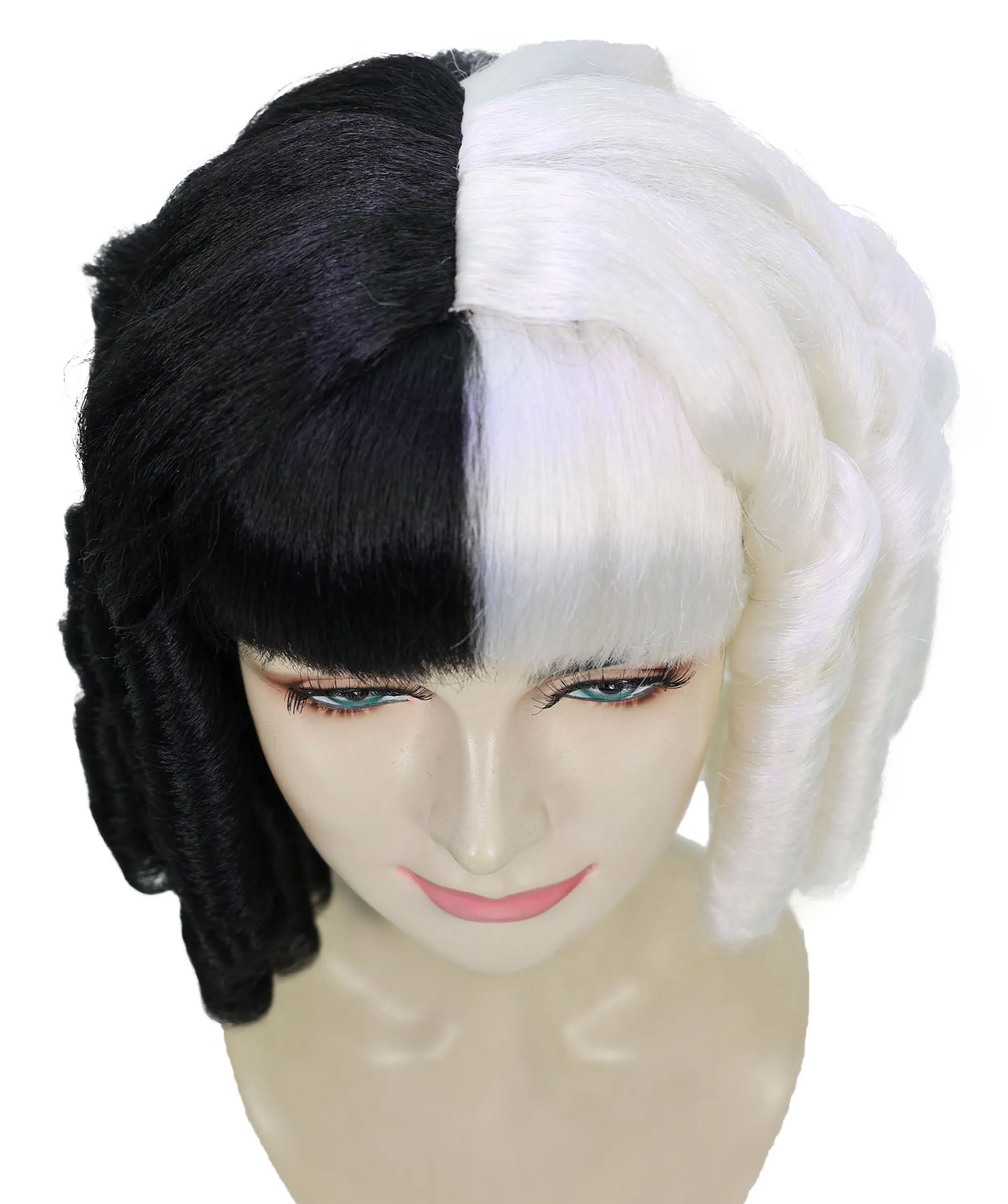 HPO Adult French Colonial Curly Wig | Multiple Color Options Historical Wigs | Premium Breathable Capless Cap