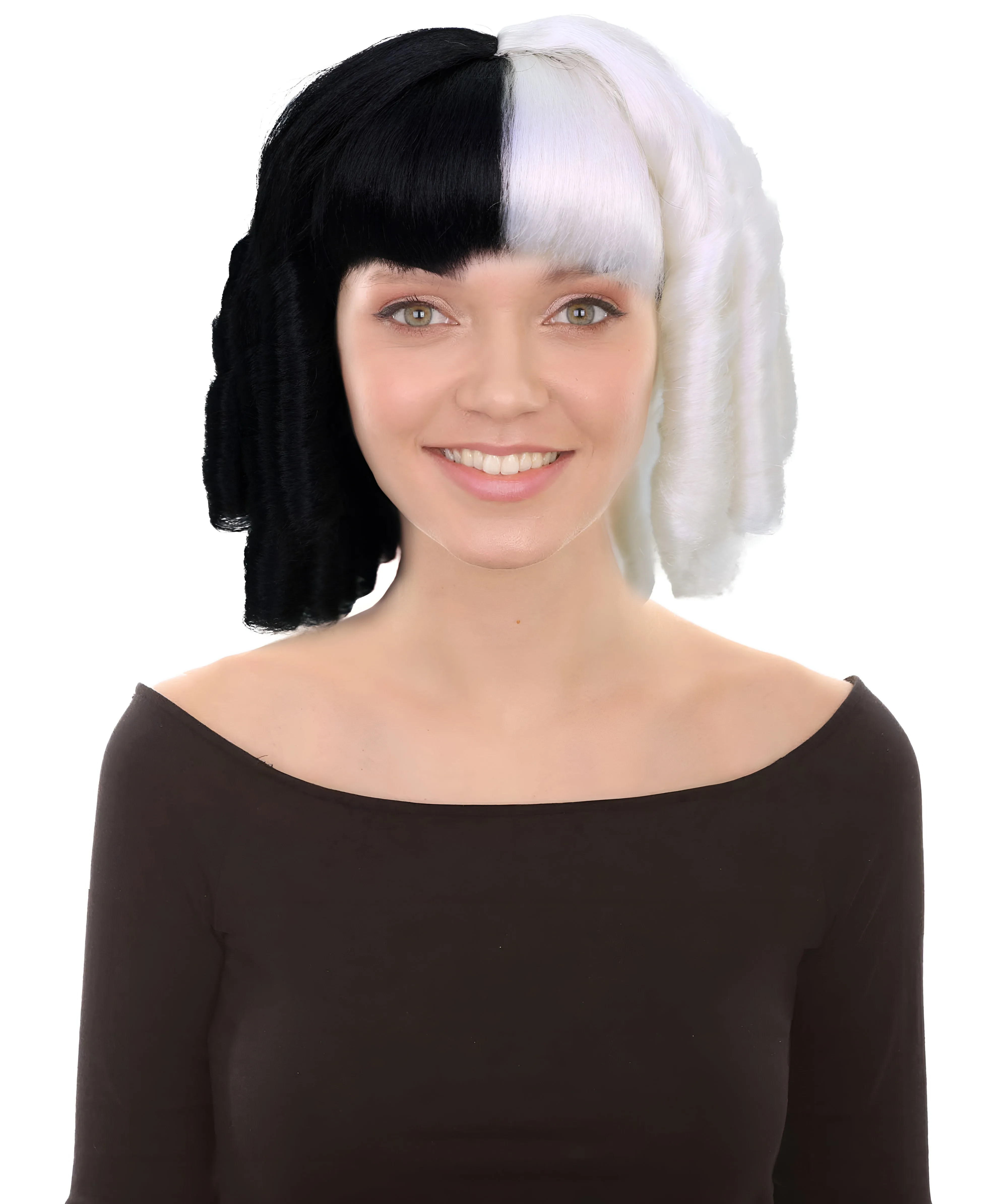 HPO Adult French Colonial Curly Wig | Multiple Color Options Historical Wigs | Premium Breathable Capless Cap