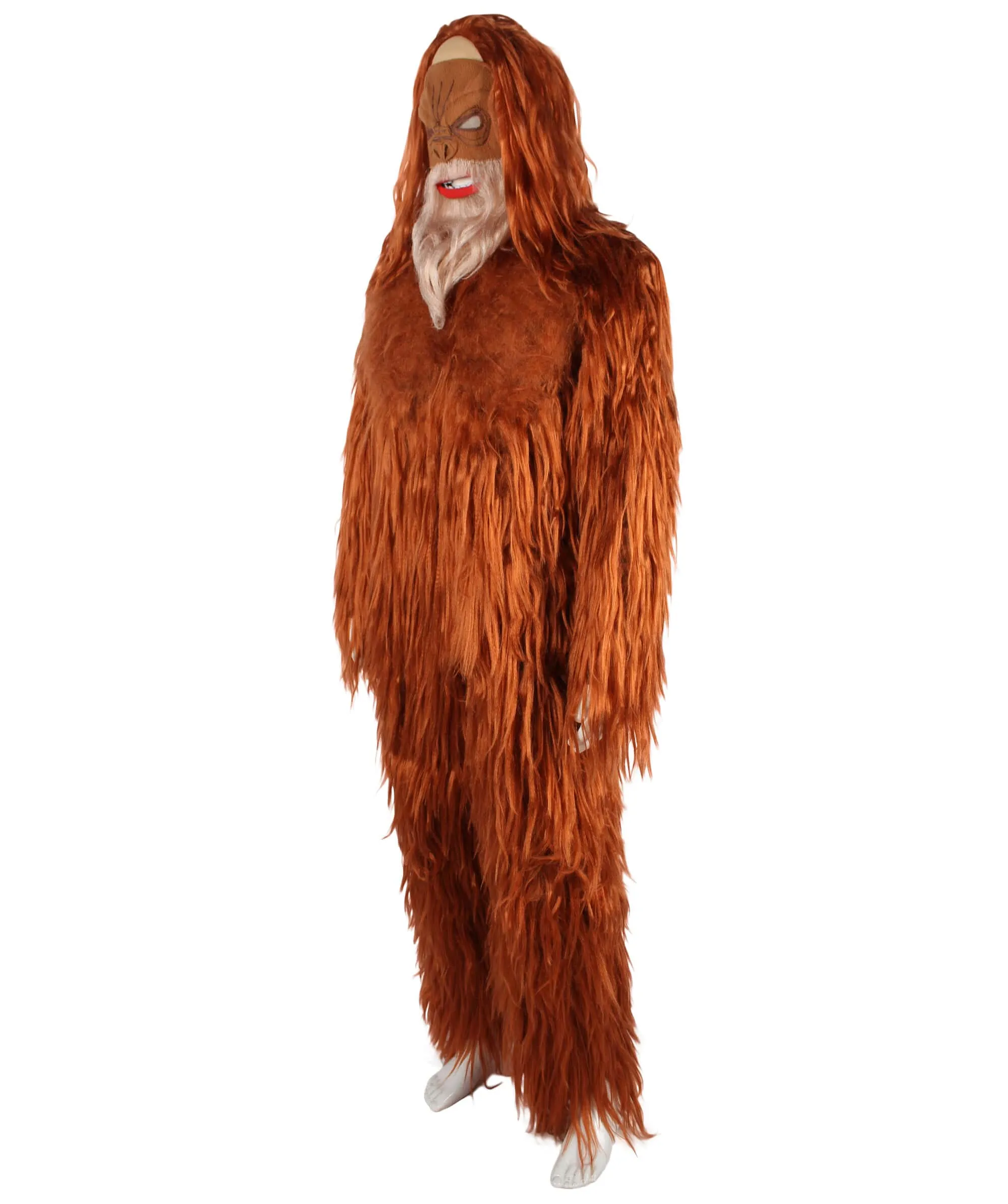 HPO Adult Men’s Beef Jerky Yeti Costume Bundle , Multiple Size Options