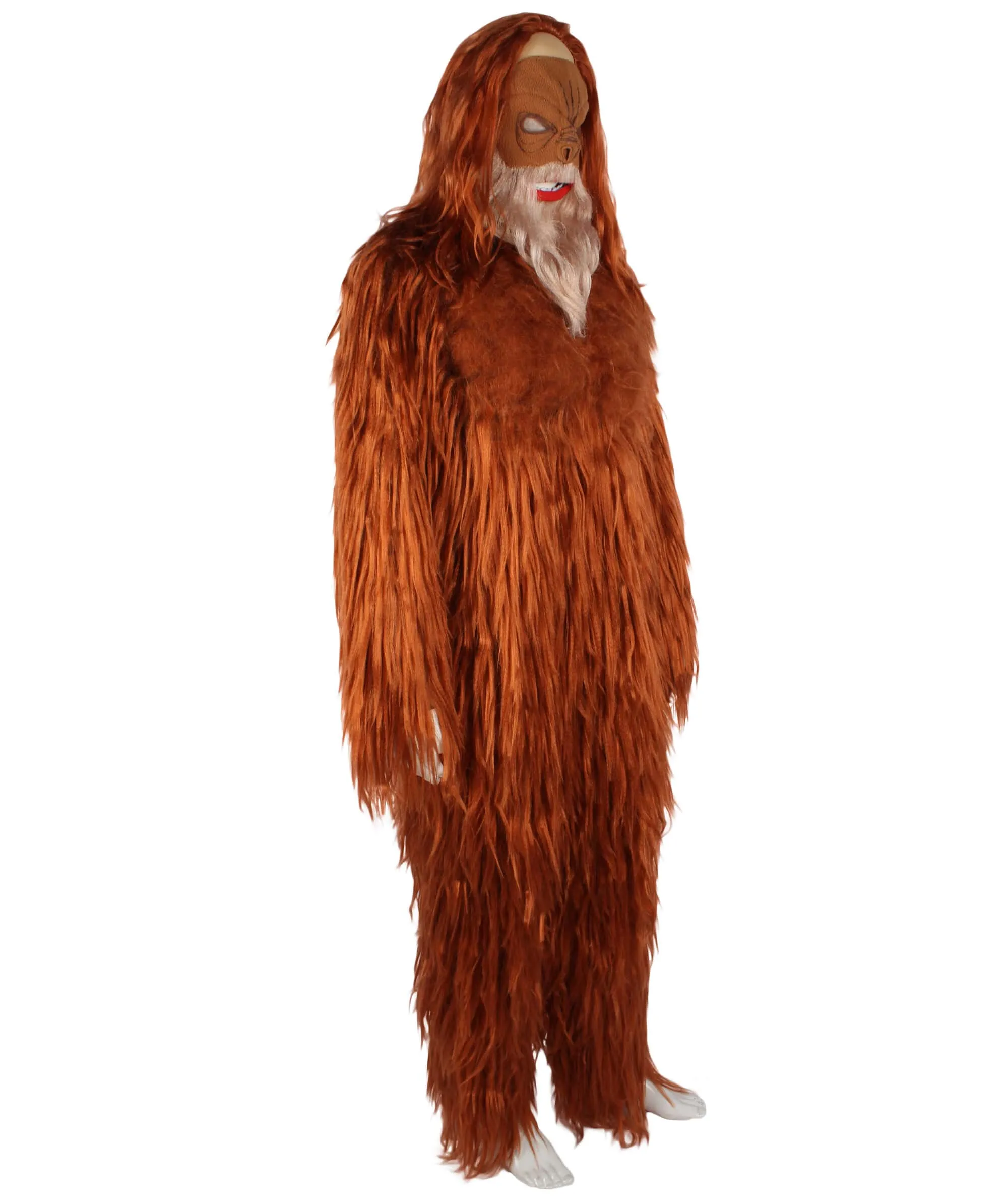 HPO Adult Men’s Beef Jerky Yeti Costume Bundle , Multiple Size Options