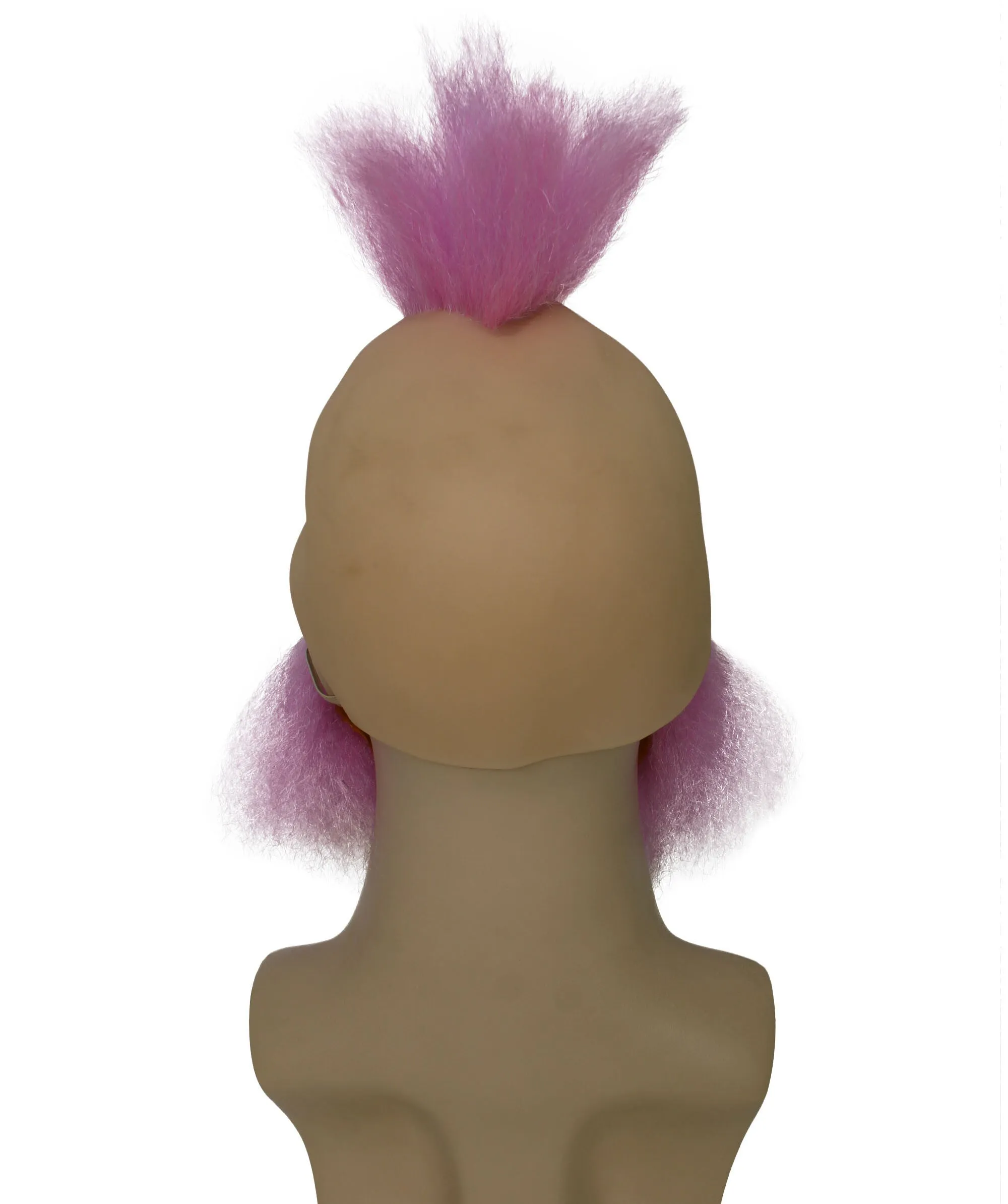 HPO Adult Men's Cartoon Bald Wig with Mustache and Beard Set I Cosplay Wig I Flame-retardant Synthetic Fiber