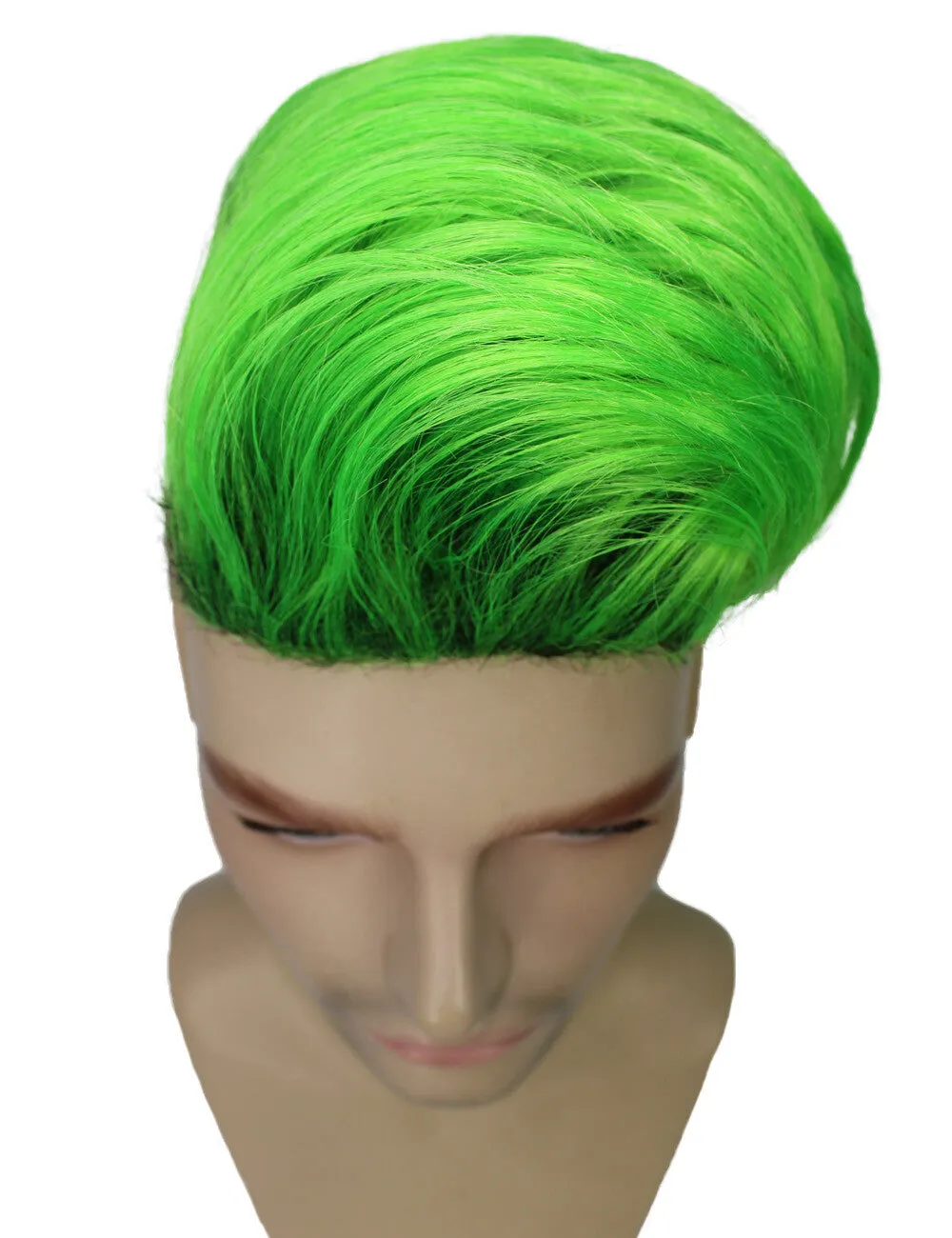 HPO Adult Men’s Mohawk wigs, perfect for Halloween, Flame-retardant synthetic fiber