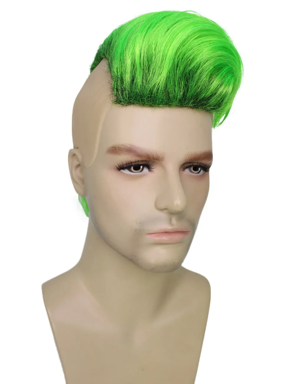 HPO Adult Men’s Mohawk wigs, perfect for Halloween, Flame-retardant synthetic fiber