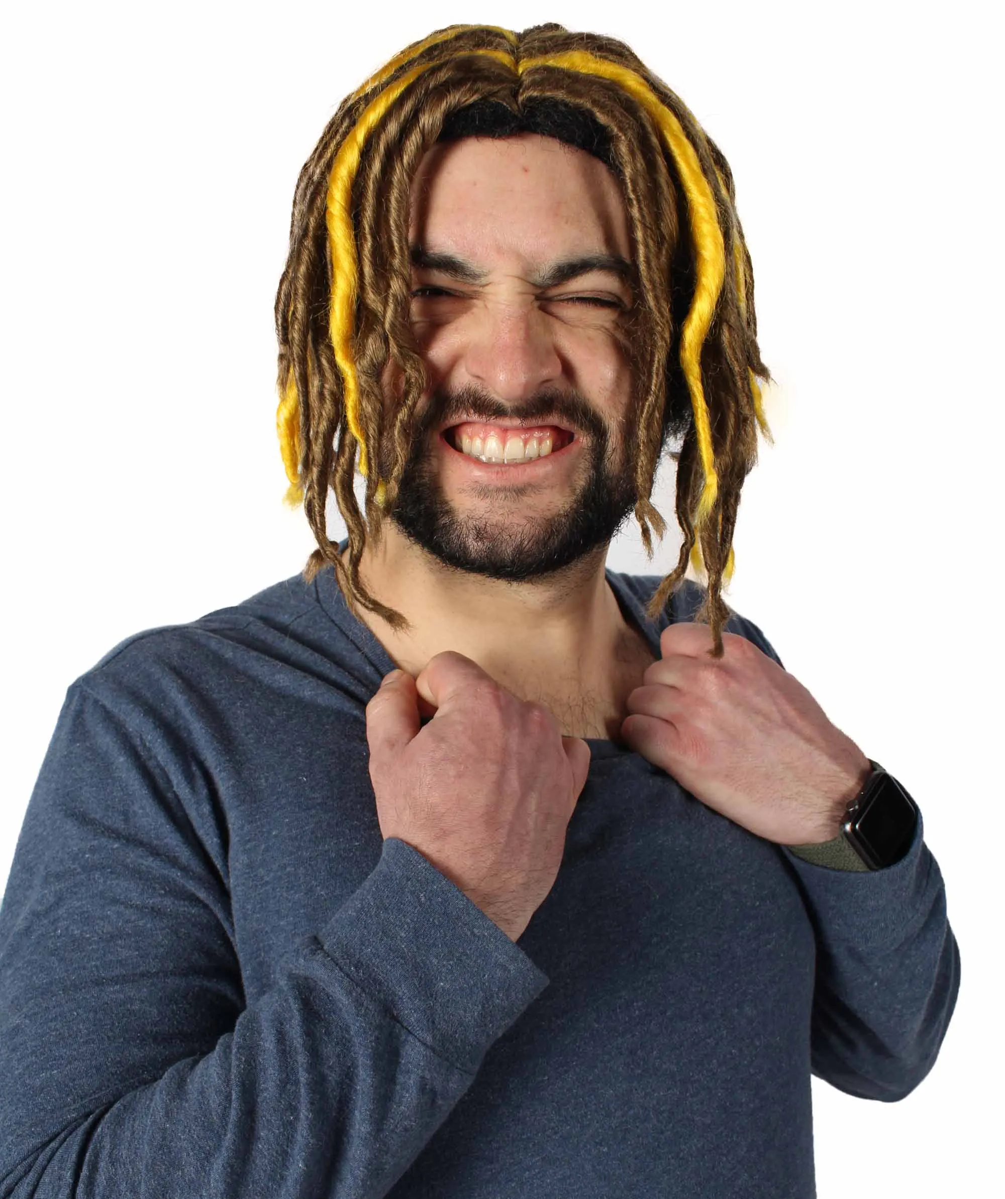 HPO Adult Men's Multiple Pump Hefner Rapper Dreadlock Wig