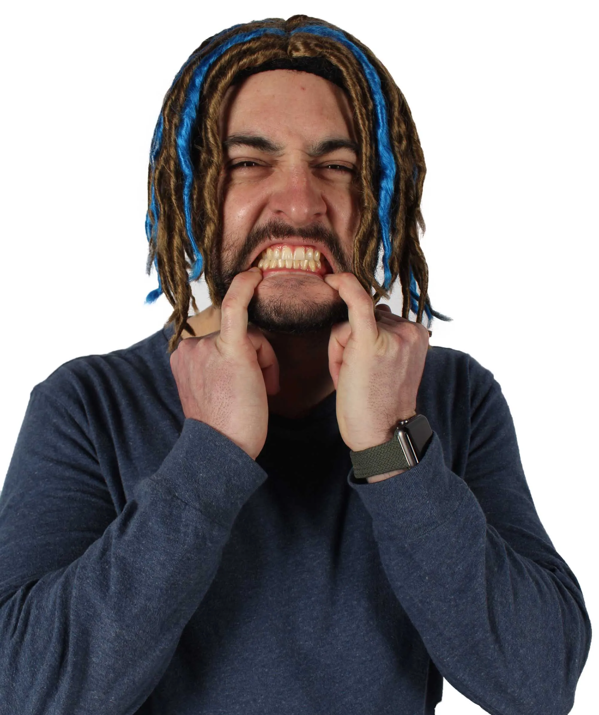 HPO Adult Men's Multiple Pump Hefner Rapper Dreadlock Wig