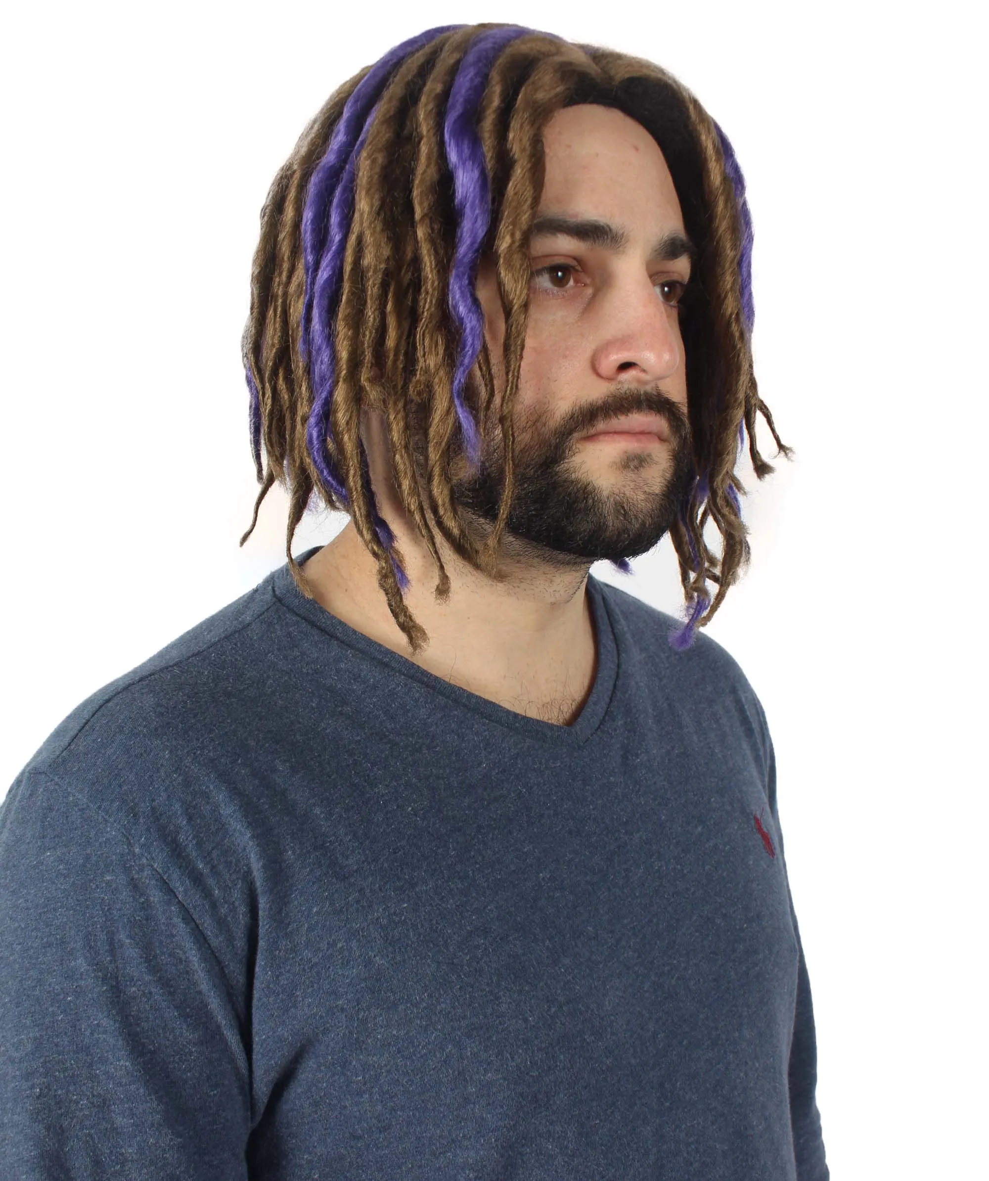 HPO Adult Men's Multiple Pump Hefner Rapper Dreadlock Wig