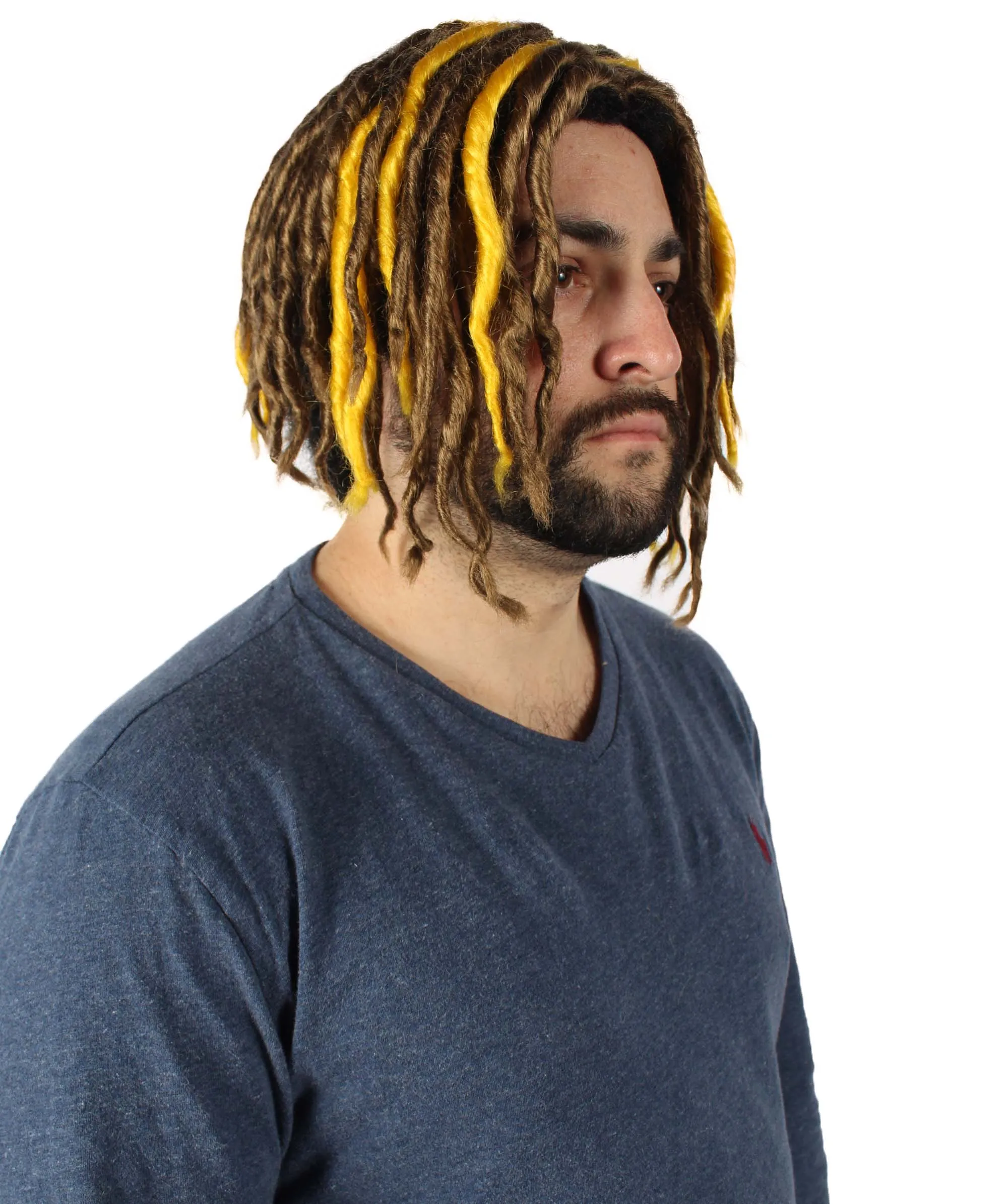 HPO Adult Men's Multiple Pump Hefner Rapper Dreadlock Wig
