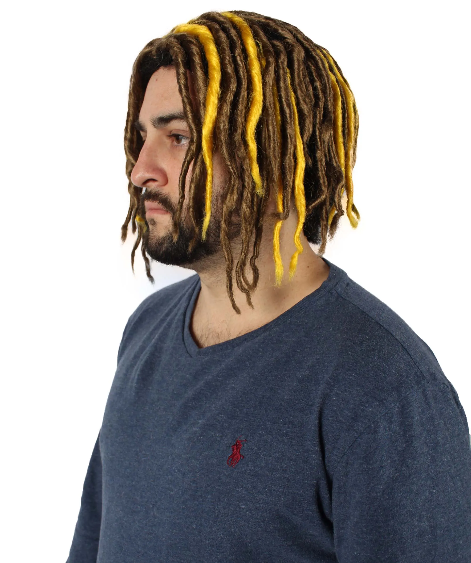 HPO Adult Men's Multiple Pump Hefner Rapper Dreadlock Wig