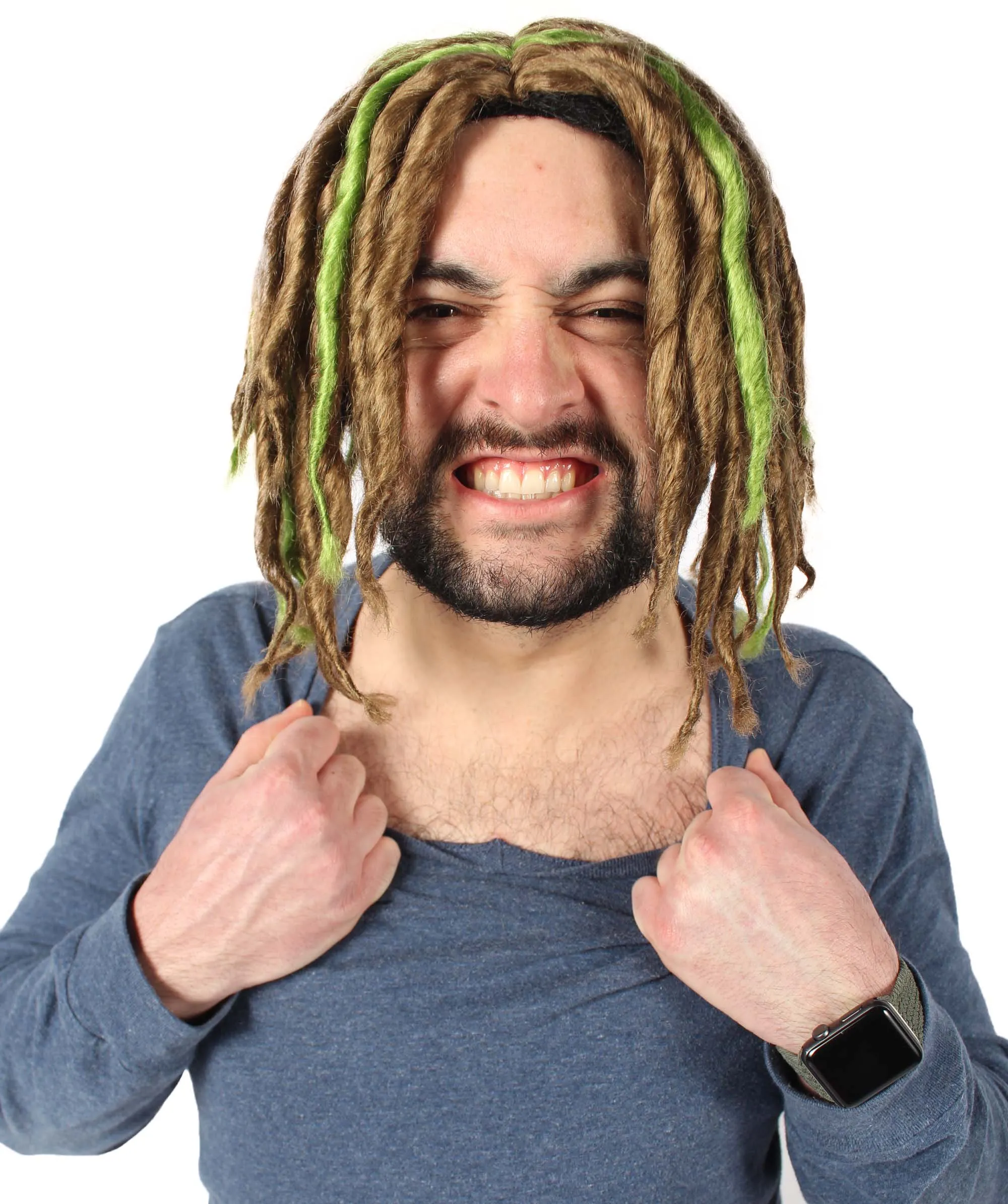 HPO Adult Men's Multiple Pump Hefner Rapper Dreadlock Wig