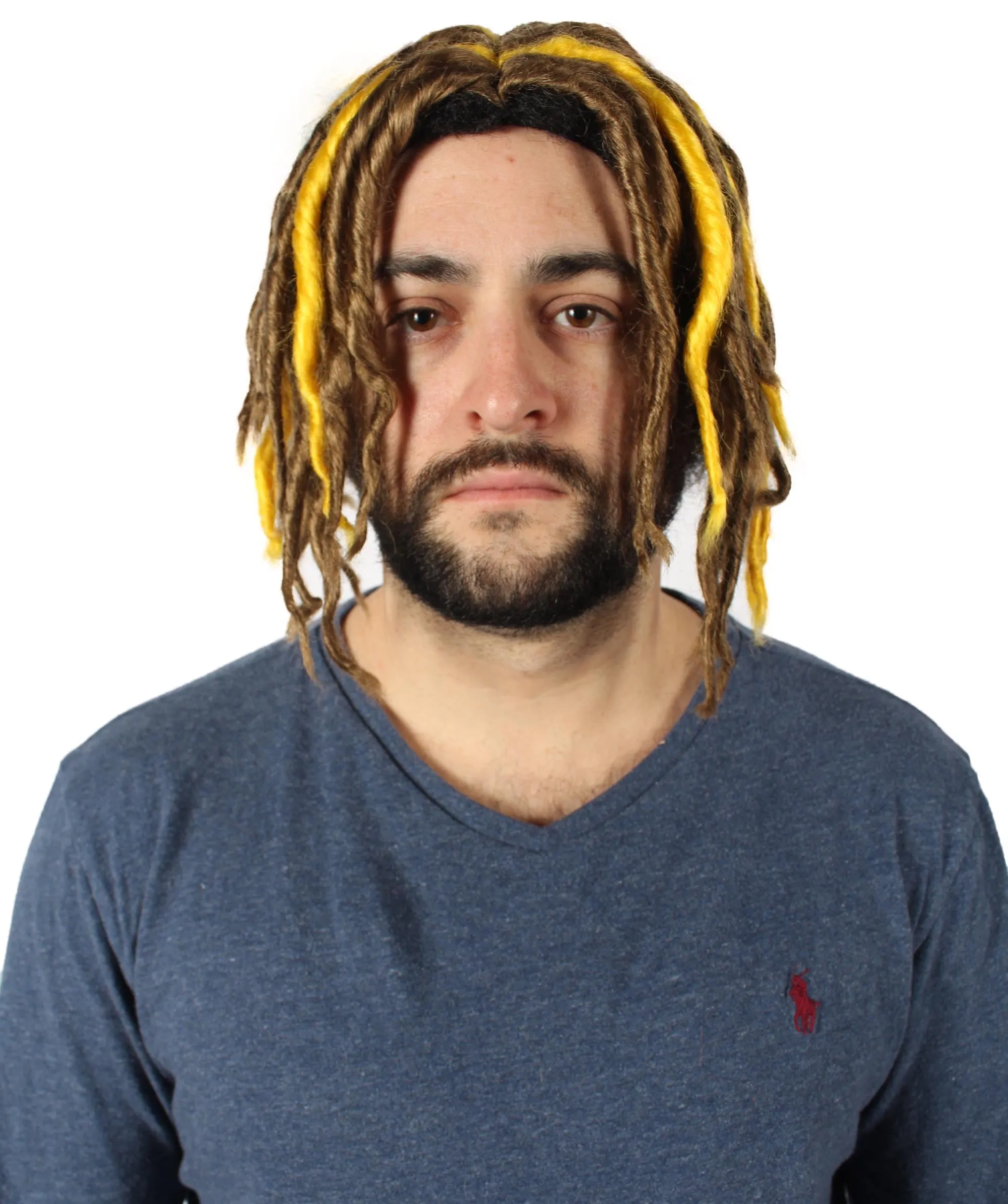 HPO Adult Men's Multiple Pump Hefner Rapper Dreadlock Wig